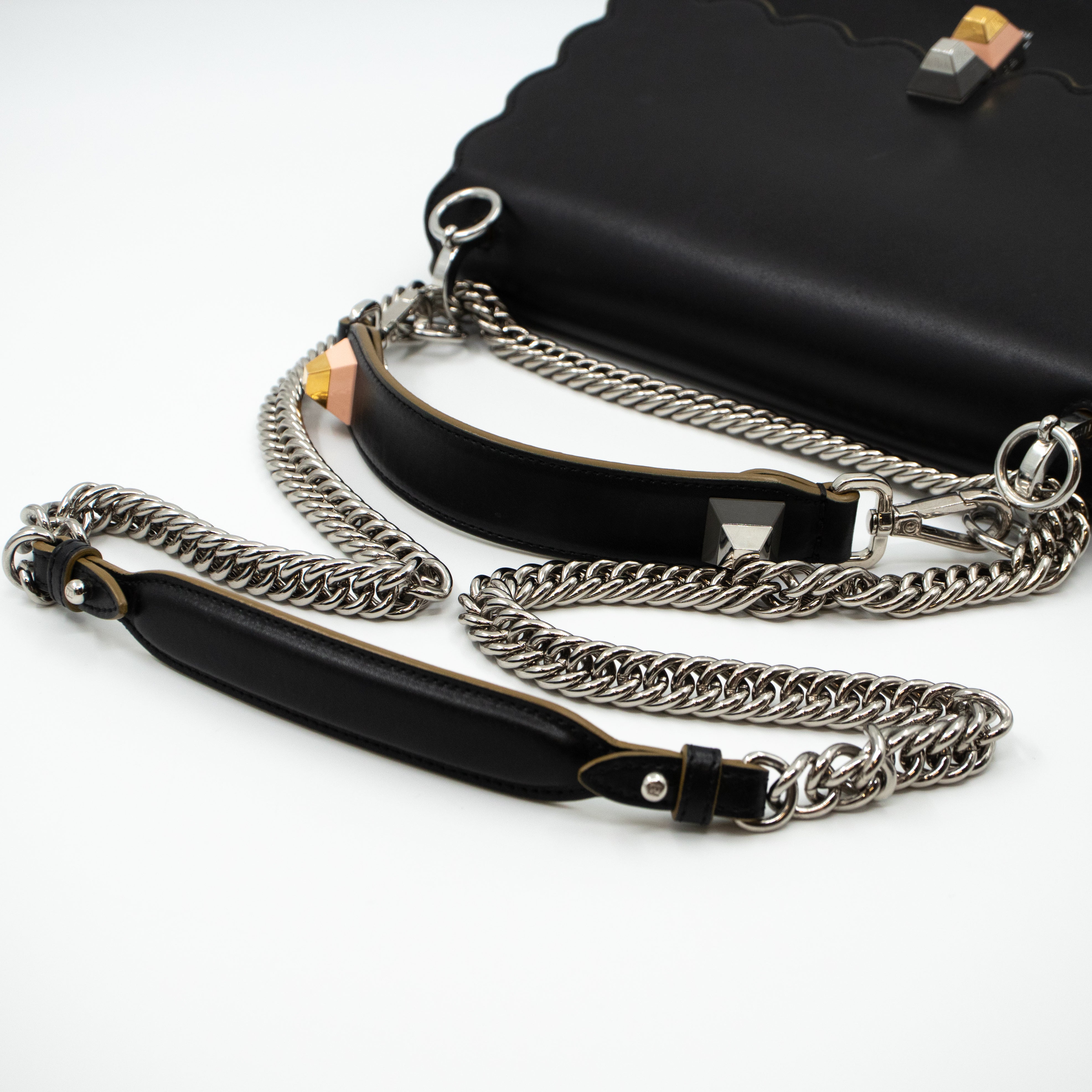 Kan I Medium Black Leather