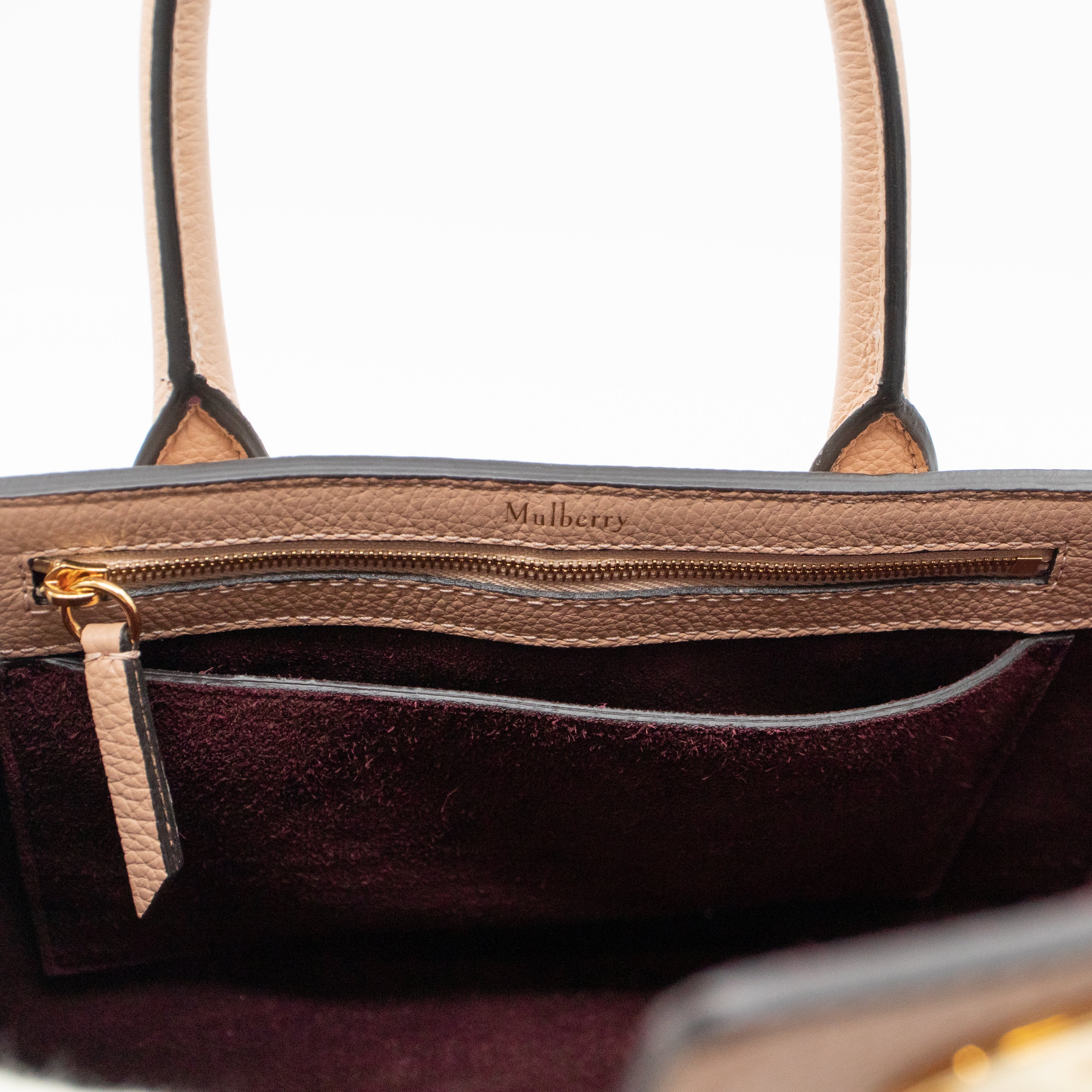 Small Bayswater Rosewater Leather