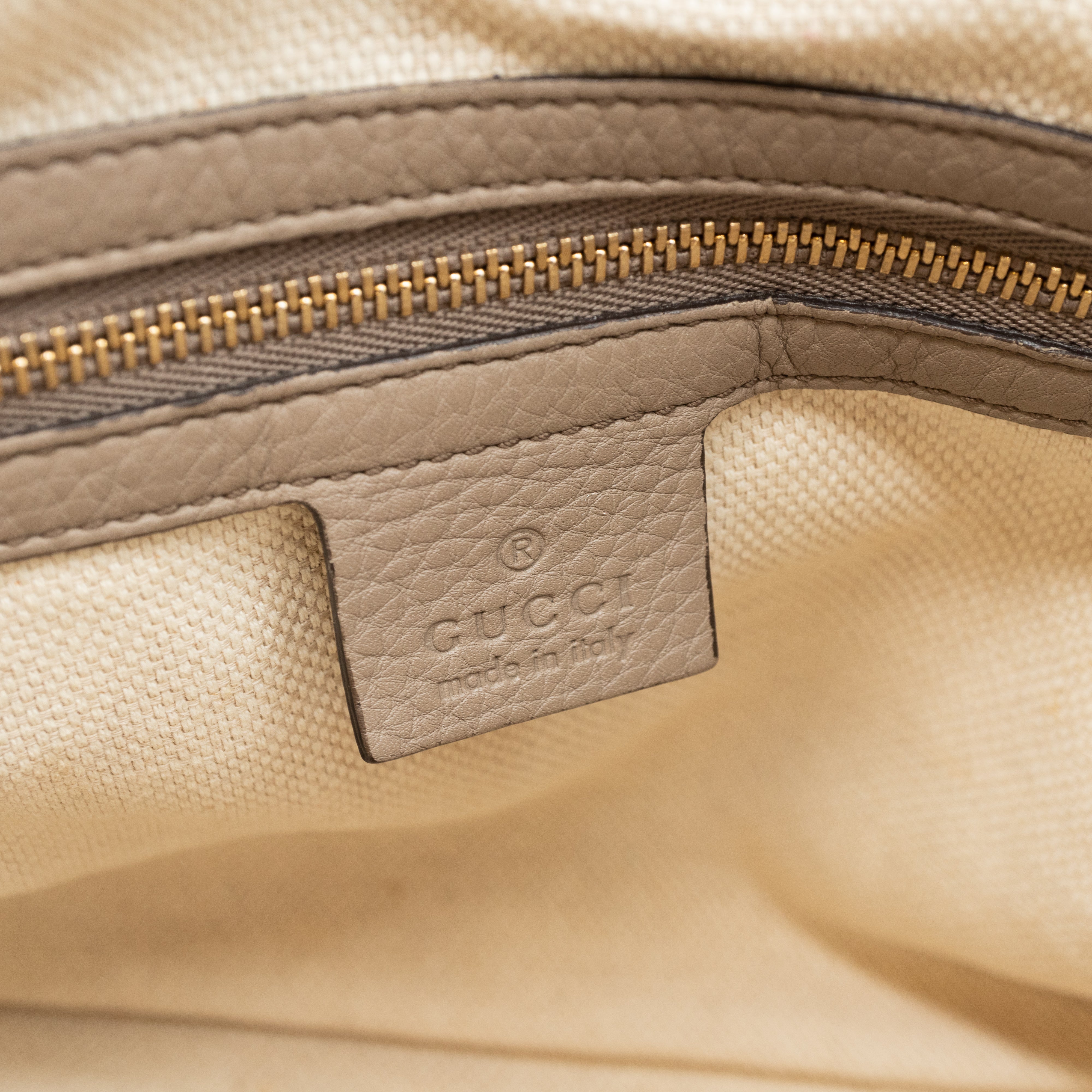 Soho Two Way Tote Grey Leather