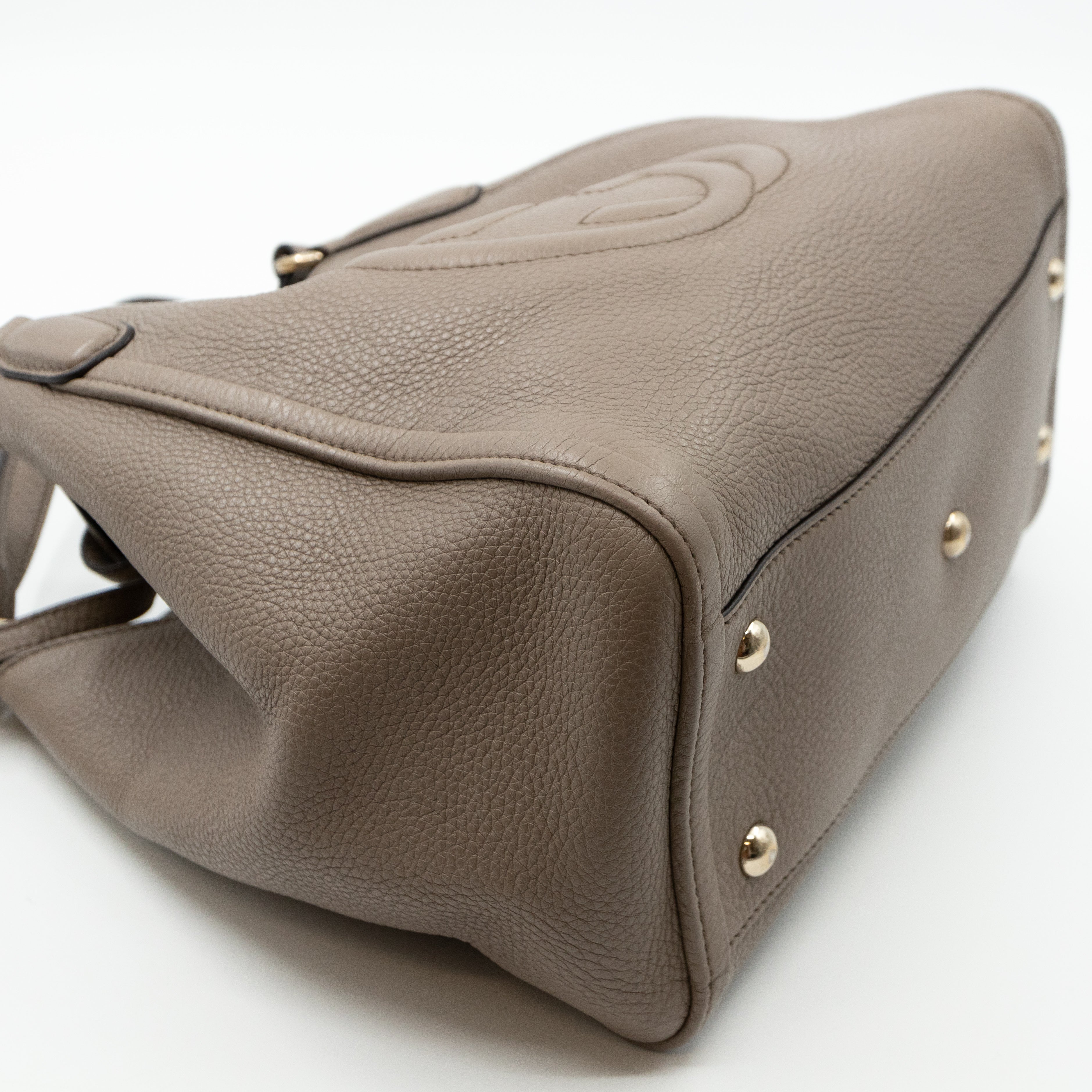 Soho Two Way Tote Grey Leather