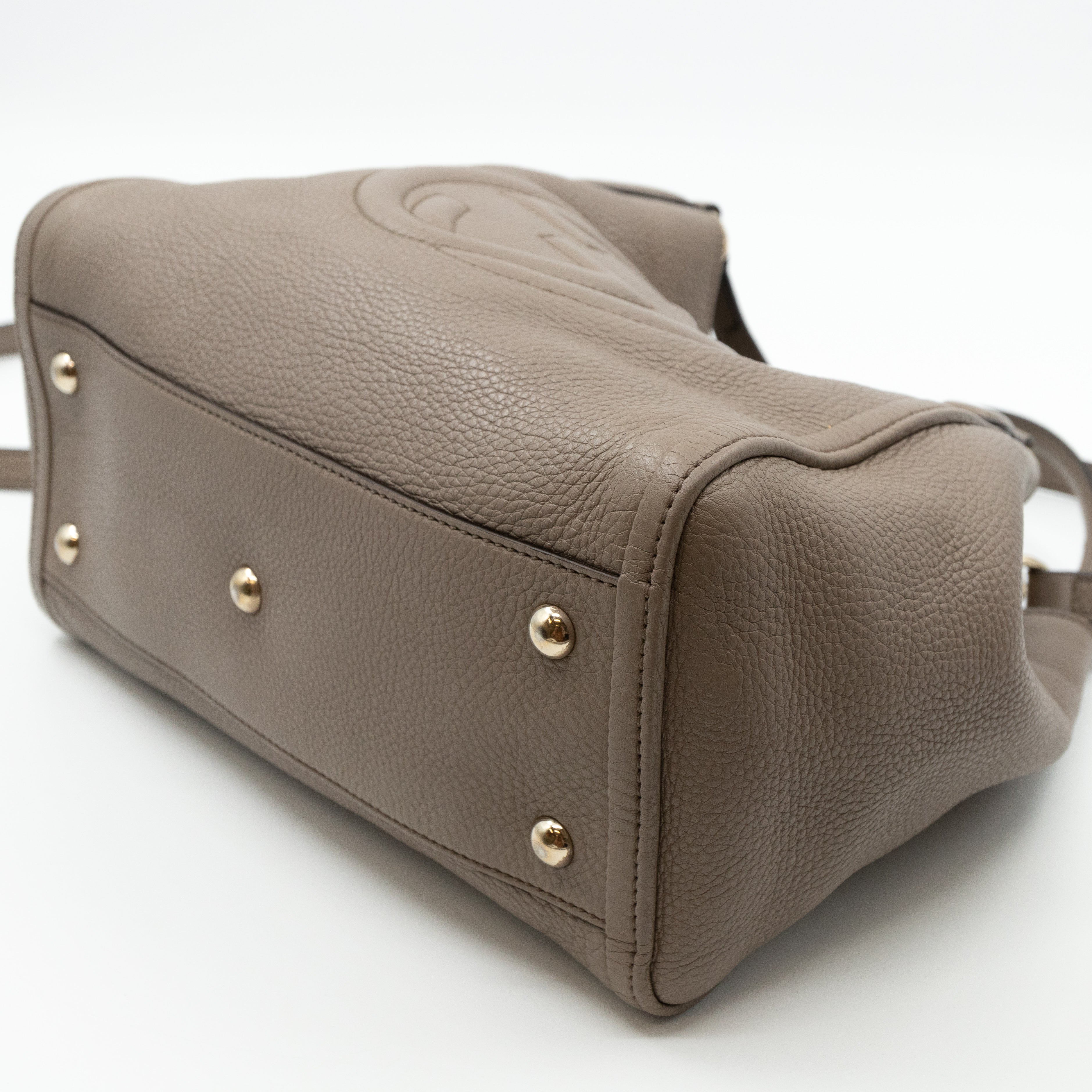 Soho Two Way Tote Grey Leather