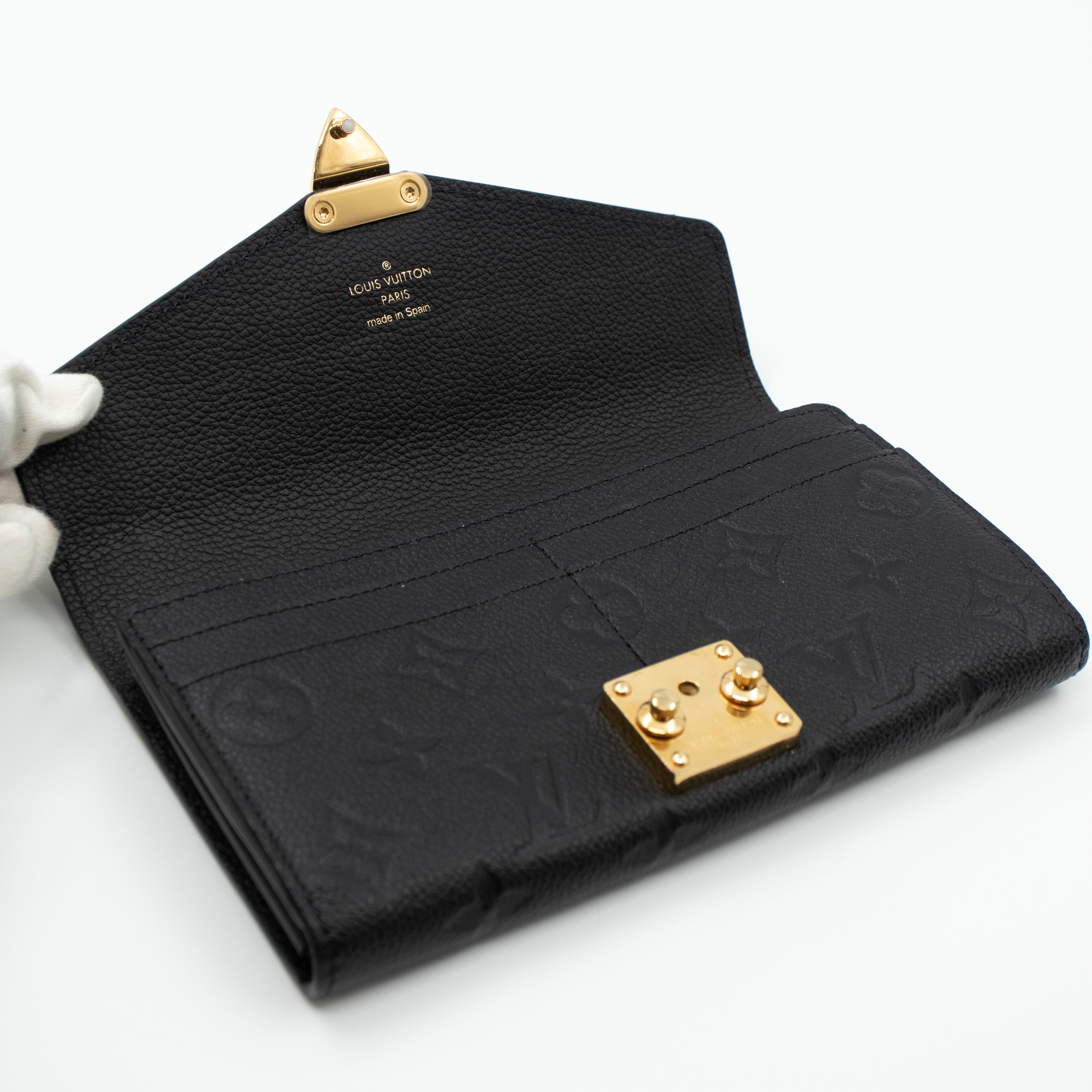 Metis Wallet Monogram Empreinte Black