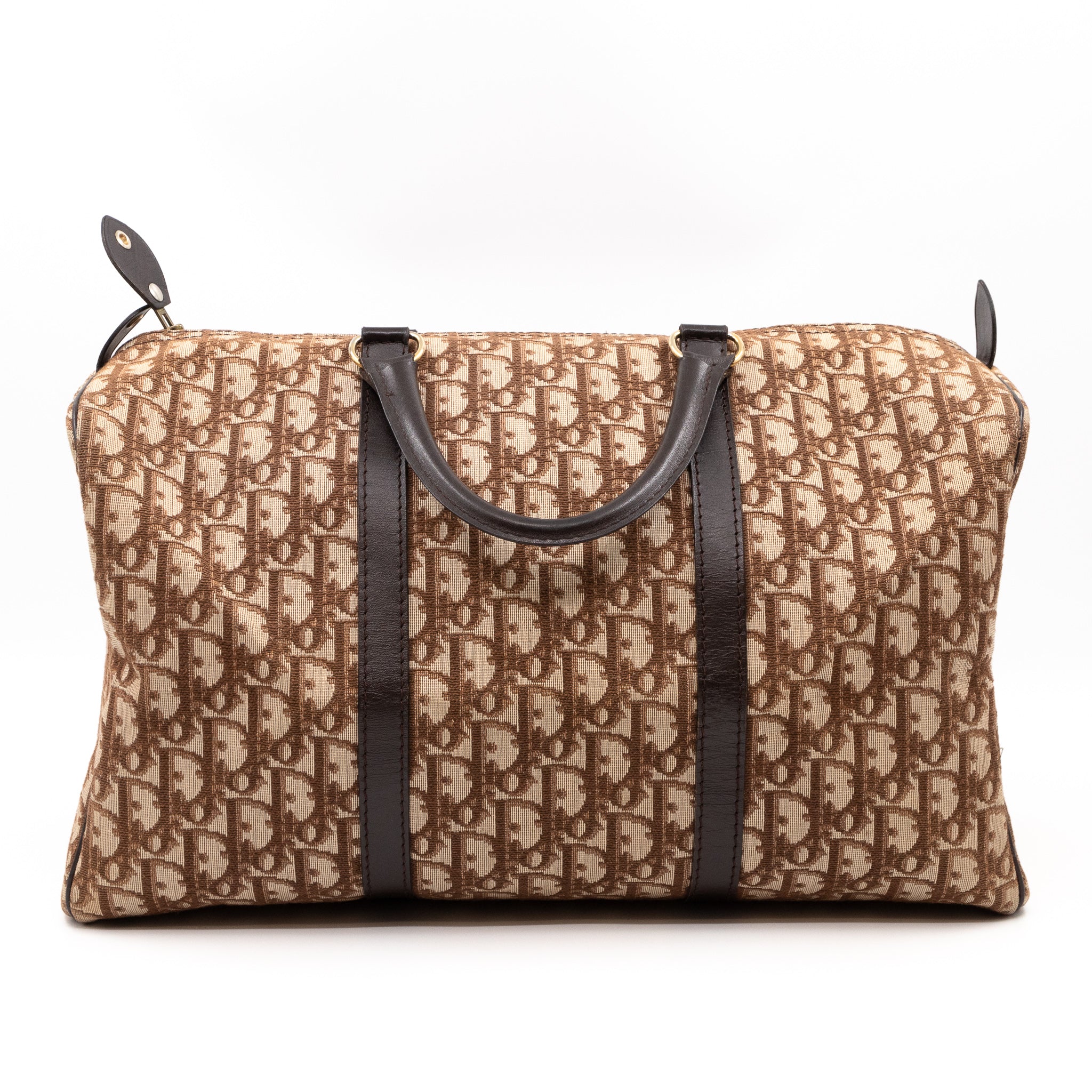 Trotter Duffle Bag Dior Oblique Brown