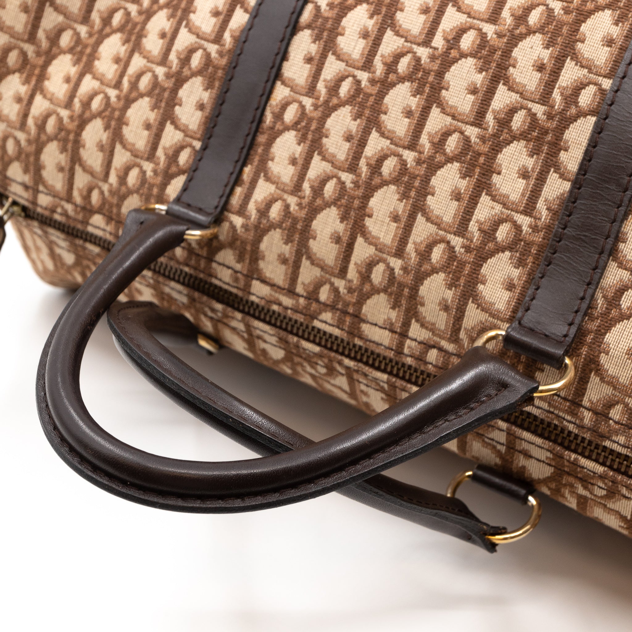 Trotter Duffle Bag Dior Oblique Brown