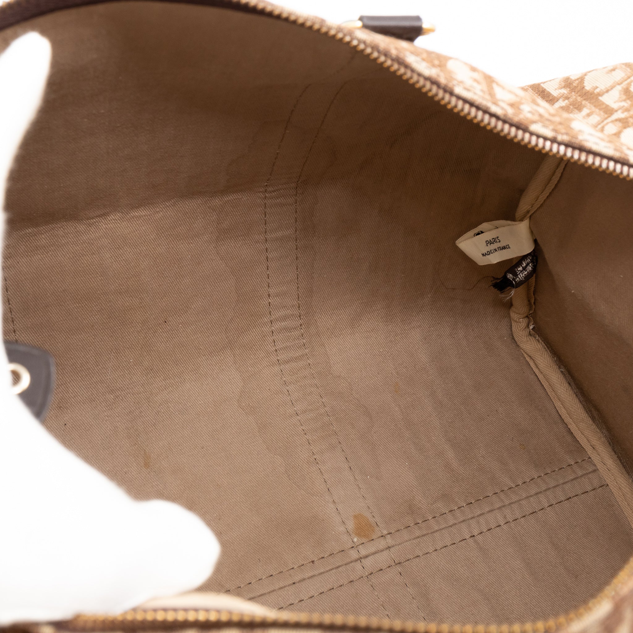 Trotter Duffle Bag Dior Oblique Brown