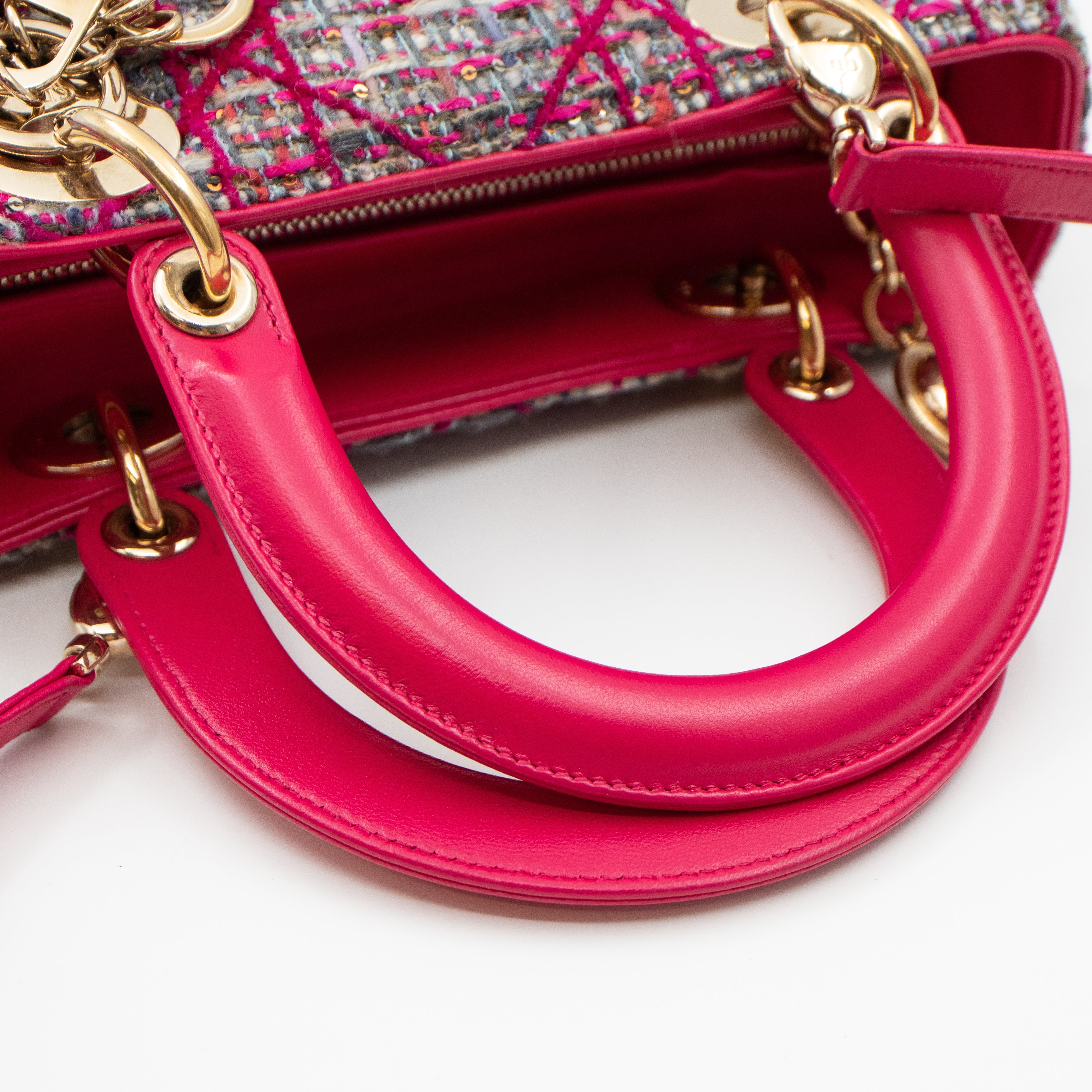Lady Dior Medium Tweed Pink