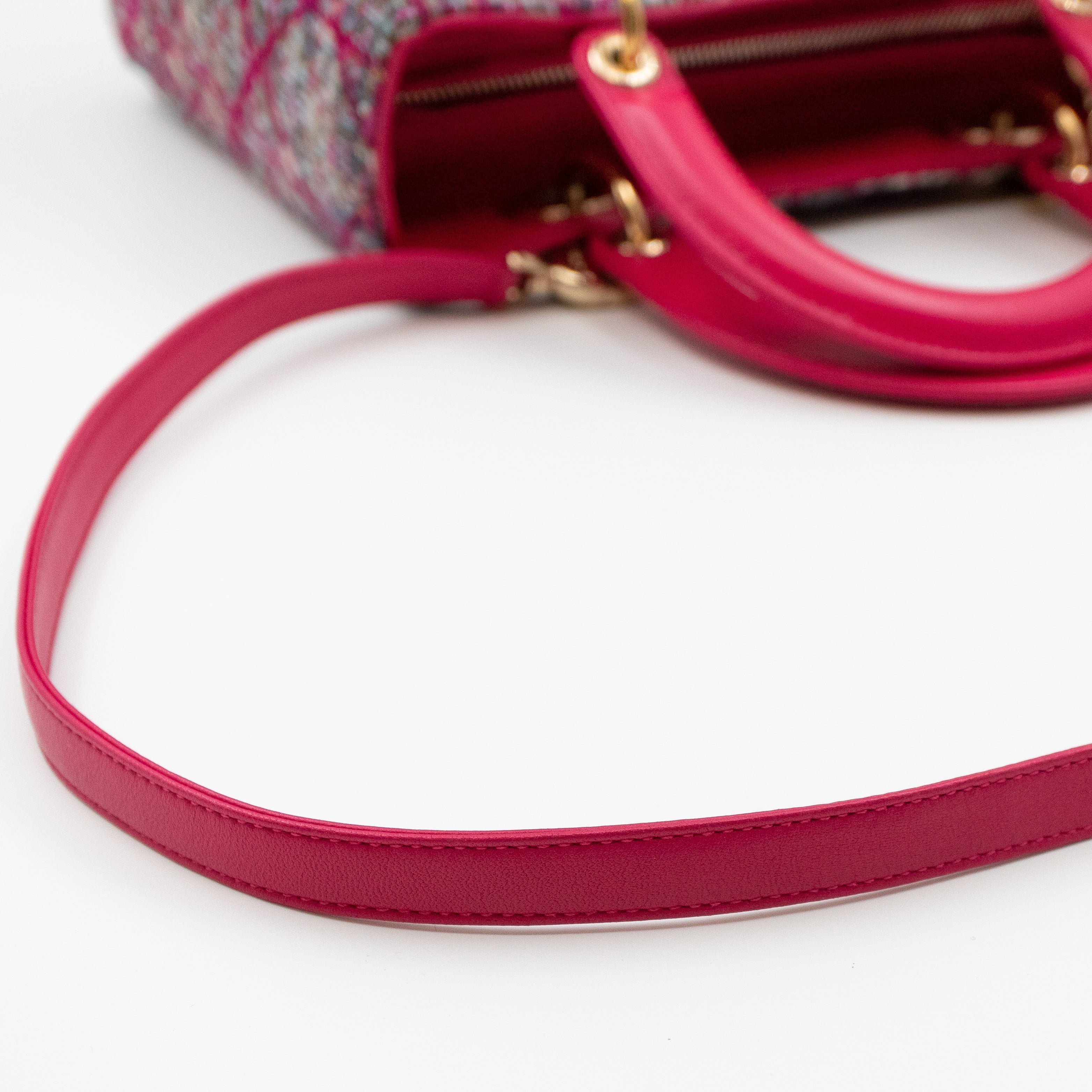 Lady Dior Medium Tweed Pink