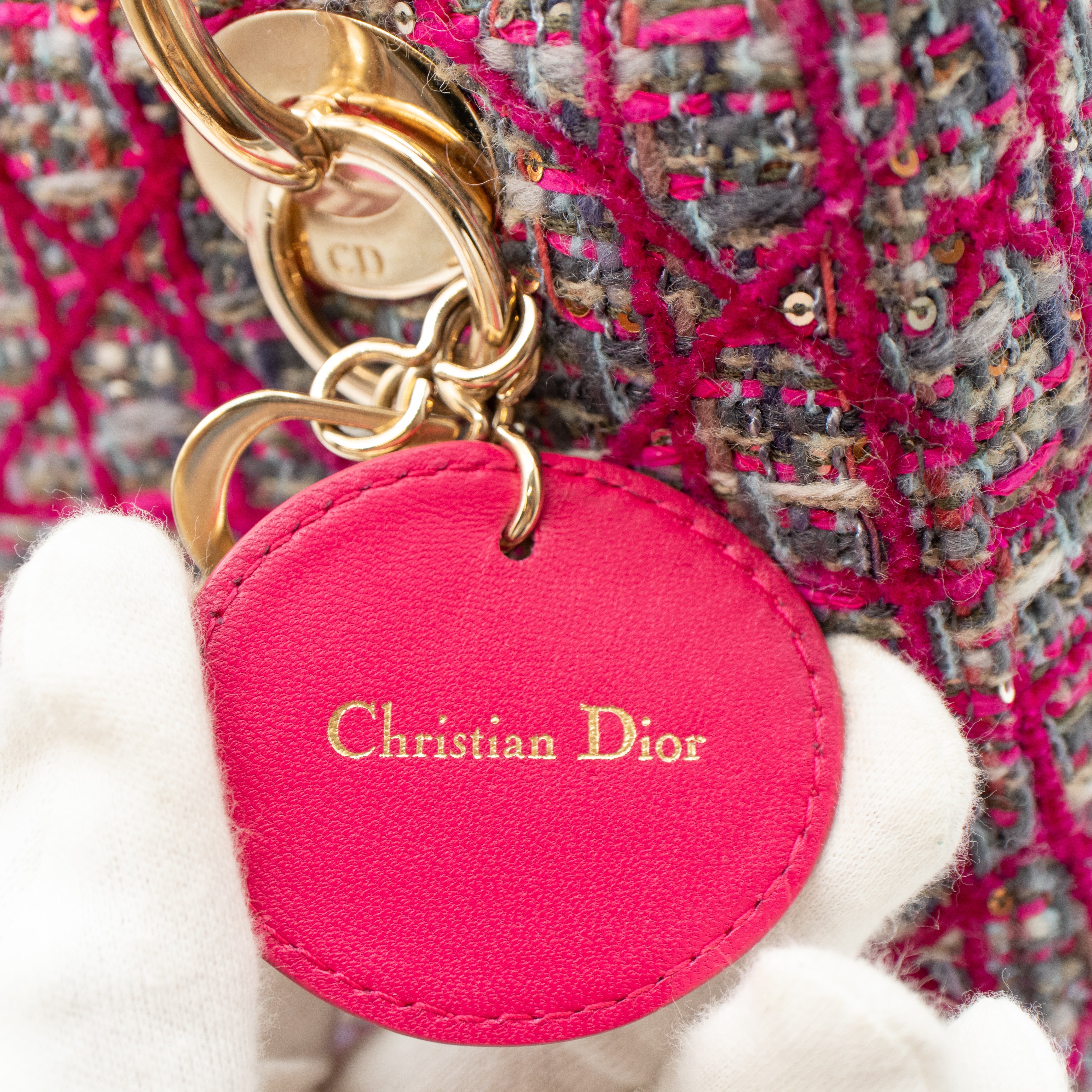 Lady Dior Medium Tweed Pink