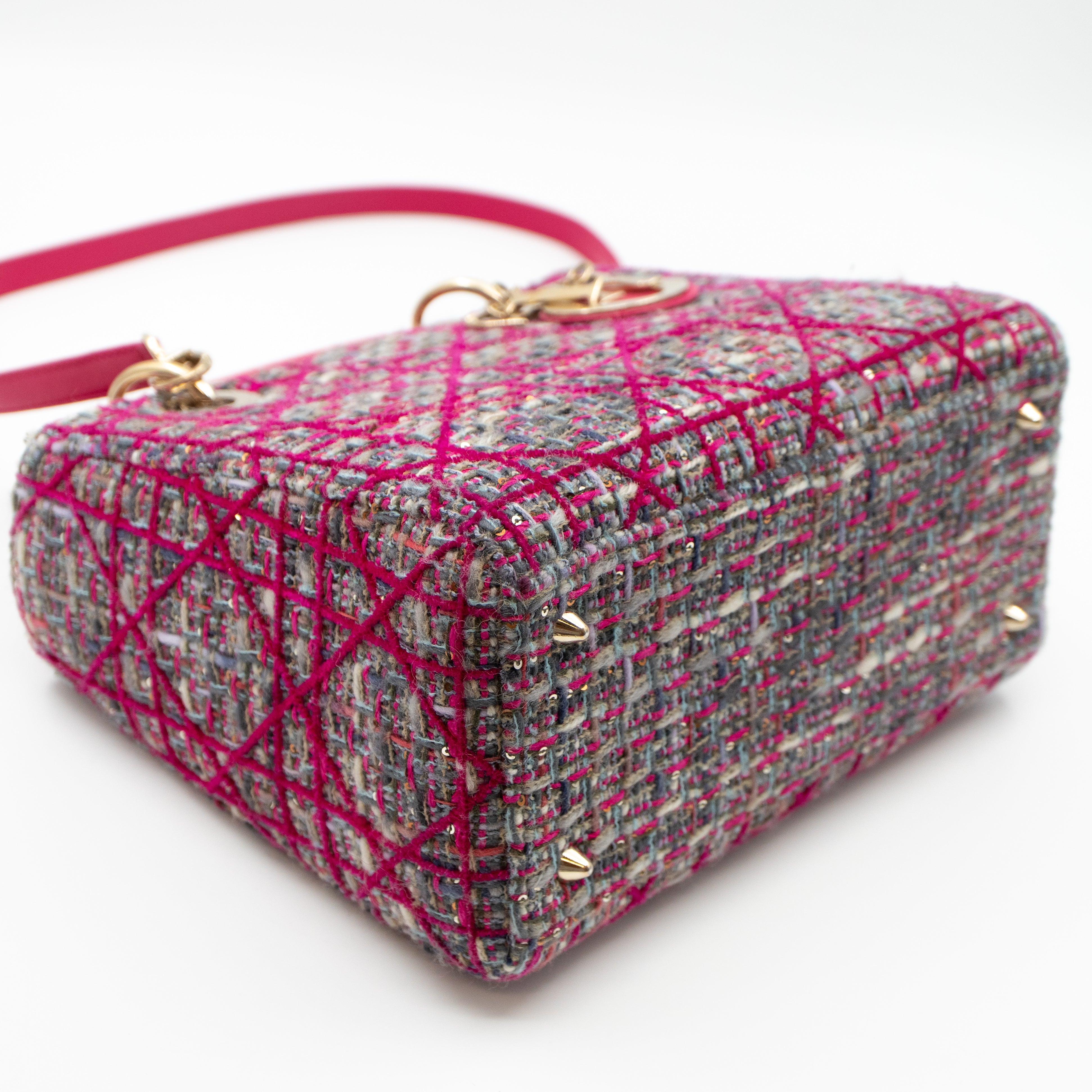 Lady Dior Medium Tweed Pink