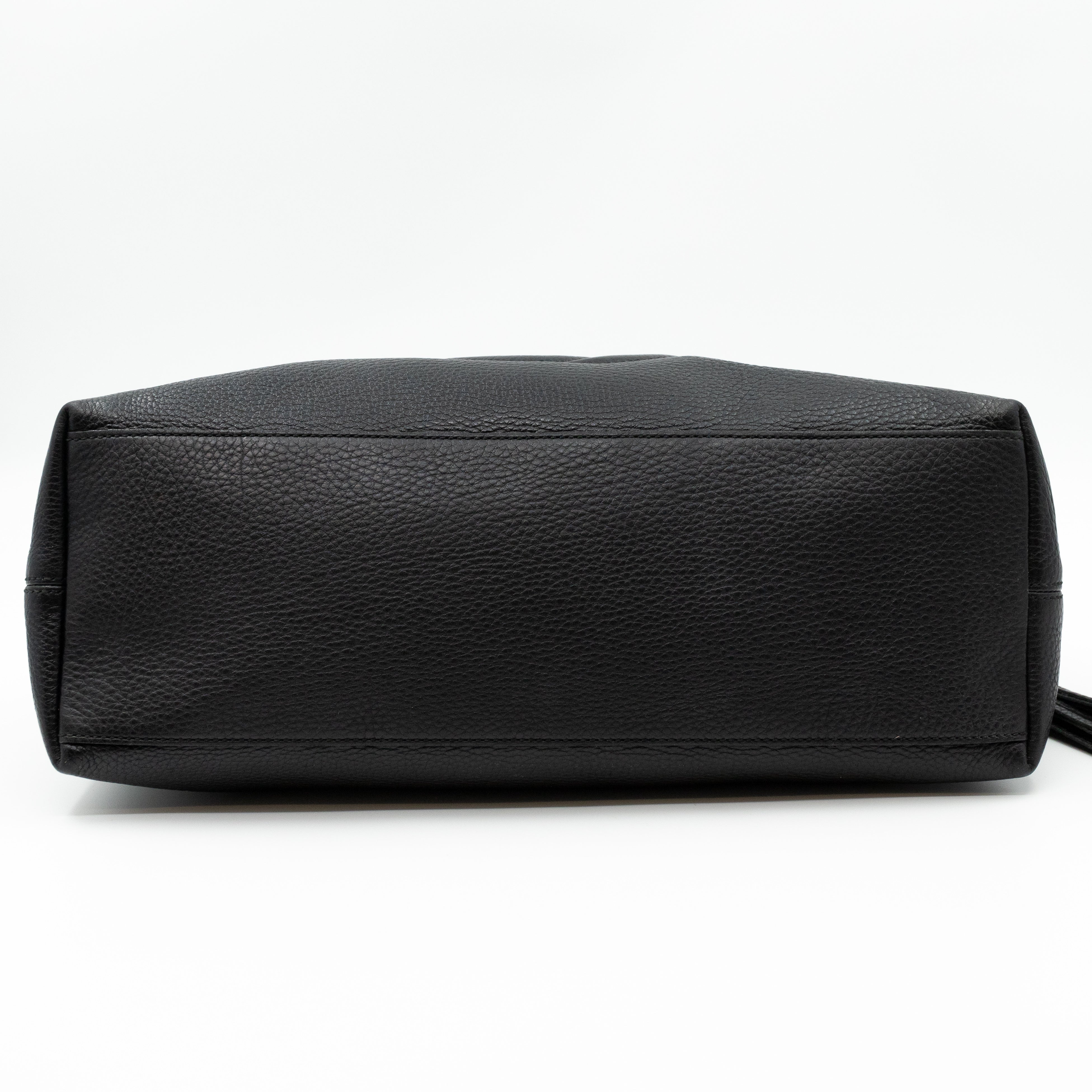 Soho Tassel Chain Black Leather