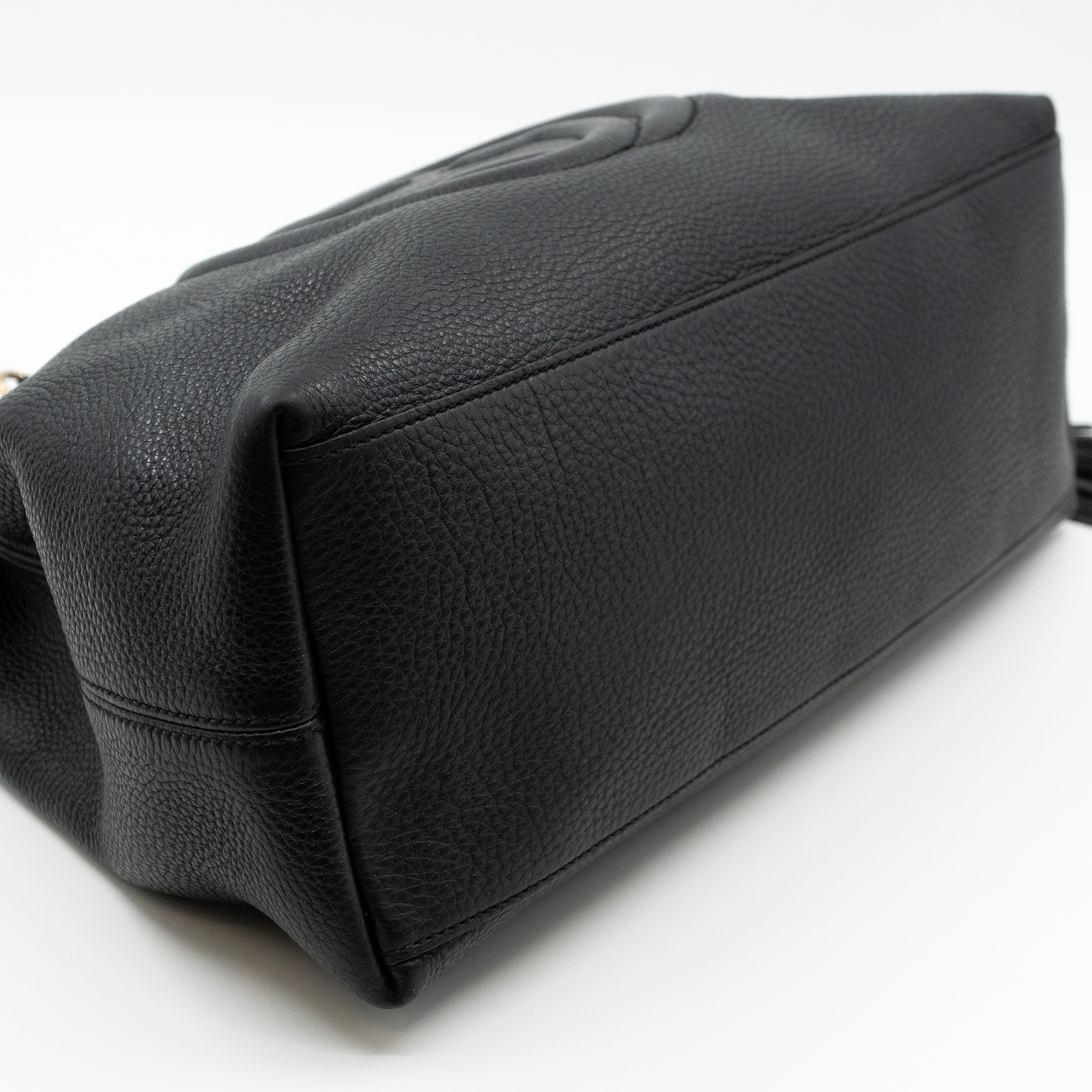 Soho Tassel Chain Black Leather