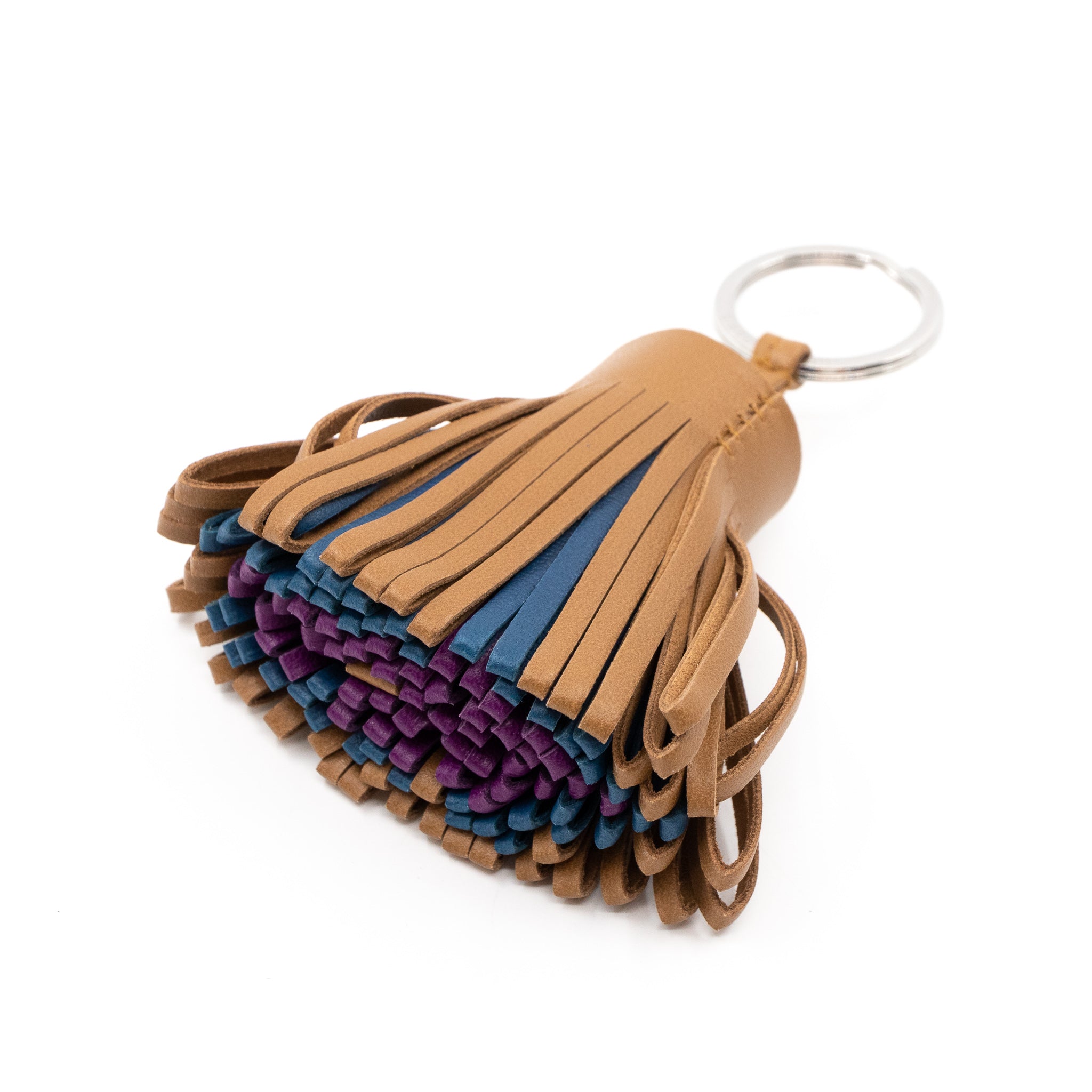 Carmen Key Ring Kraft Leather