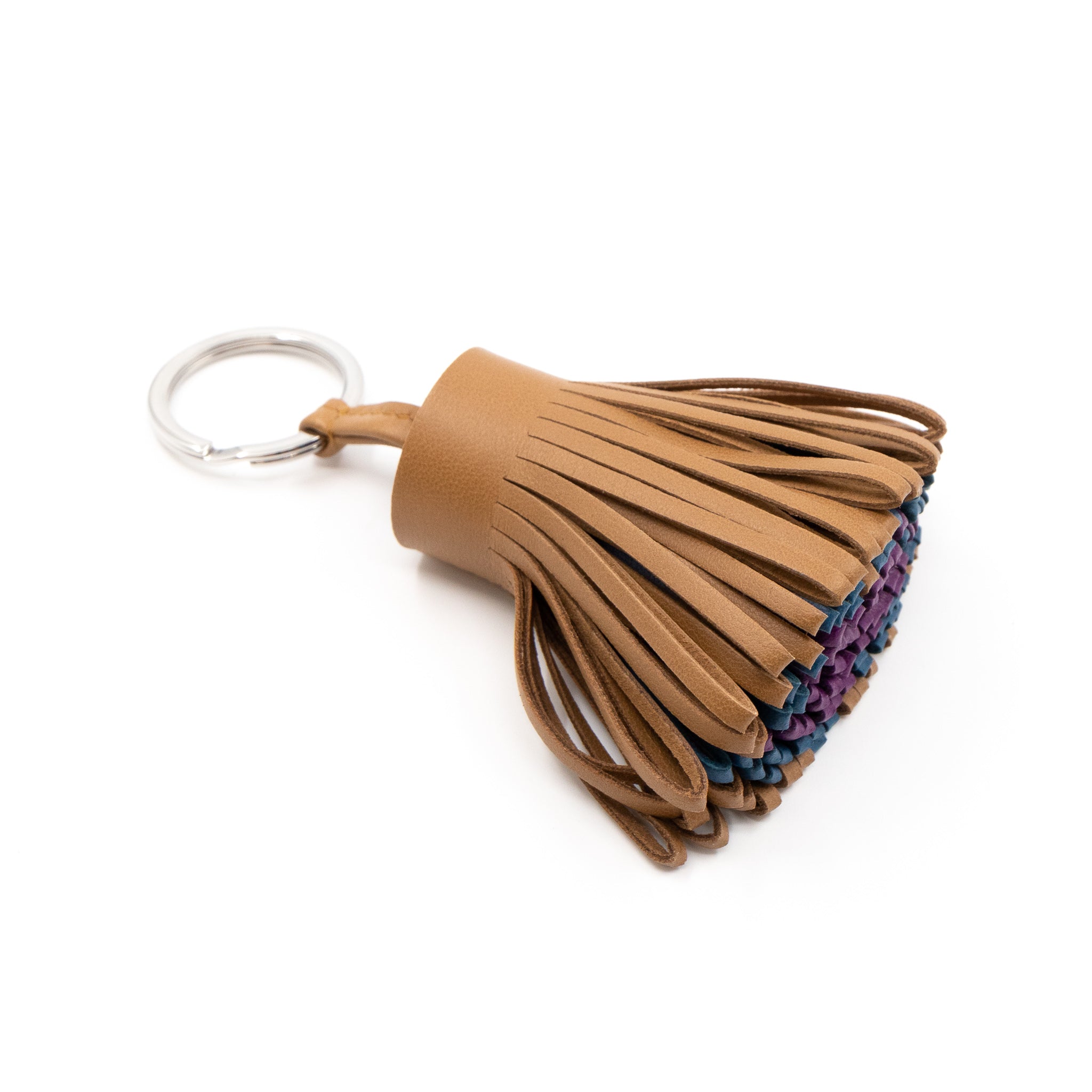 Carmen Key Ring Kraft Leather