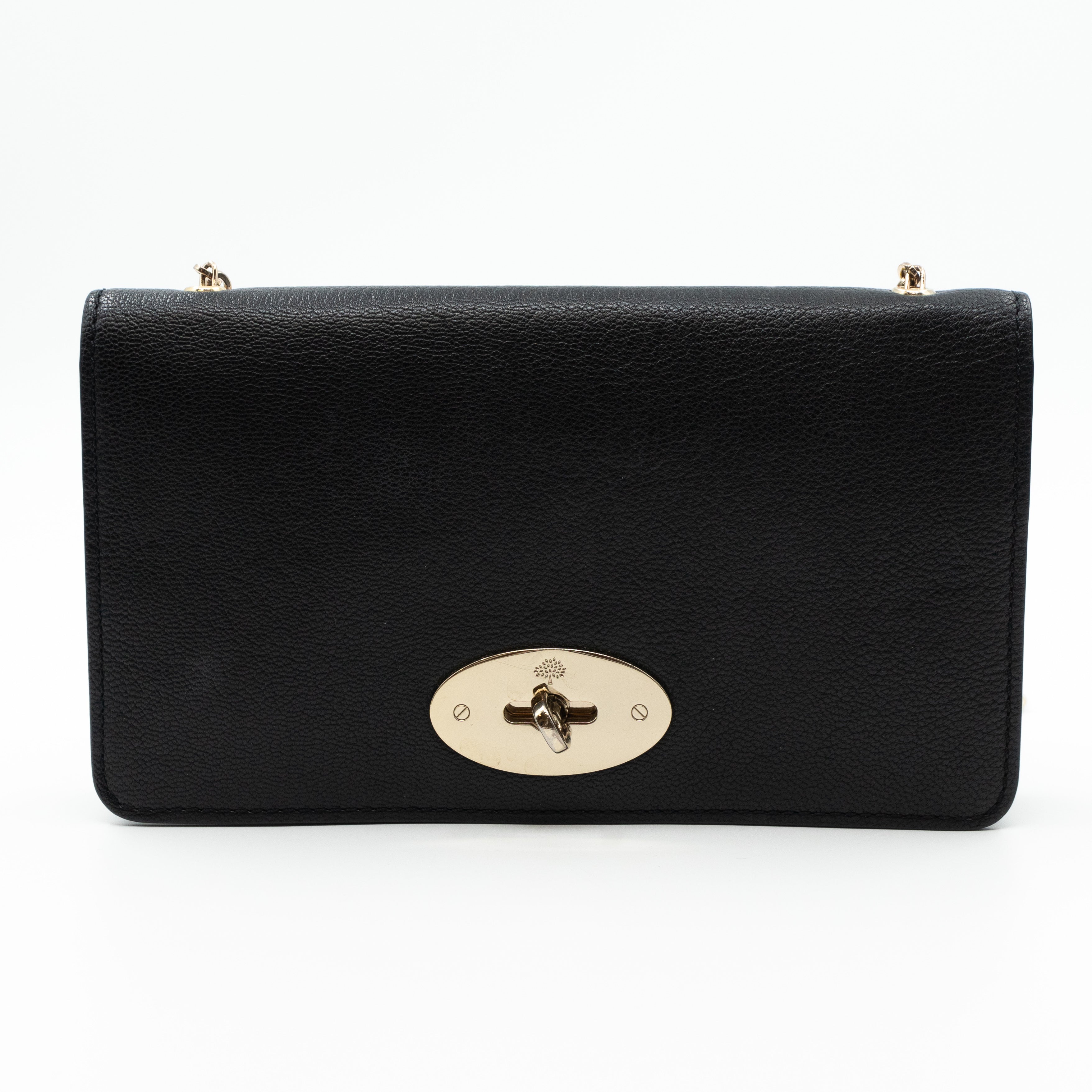 Bayswater Clutch Wallet Chain Black Leather