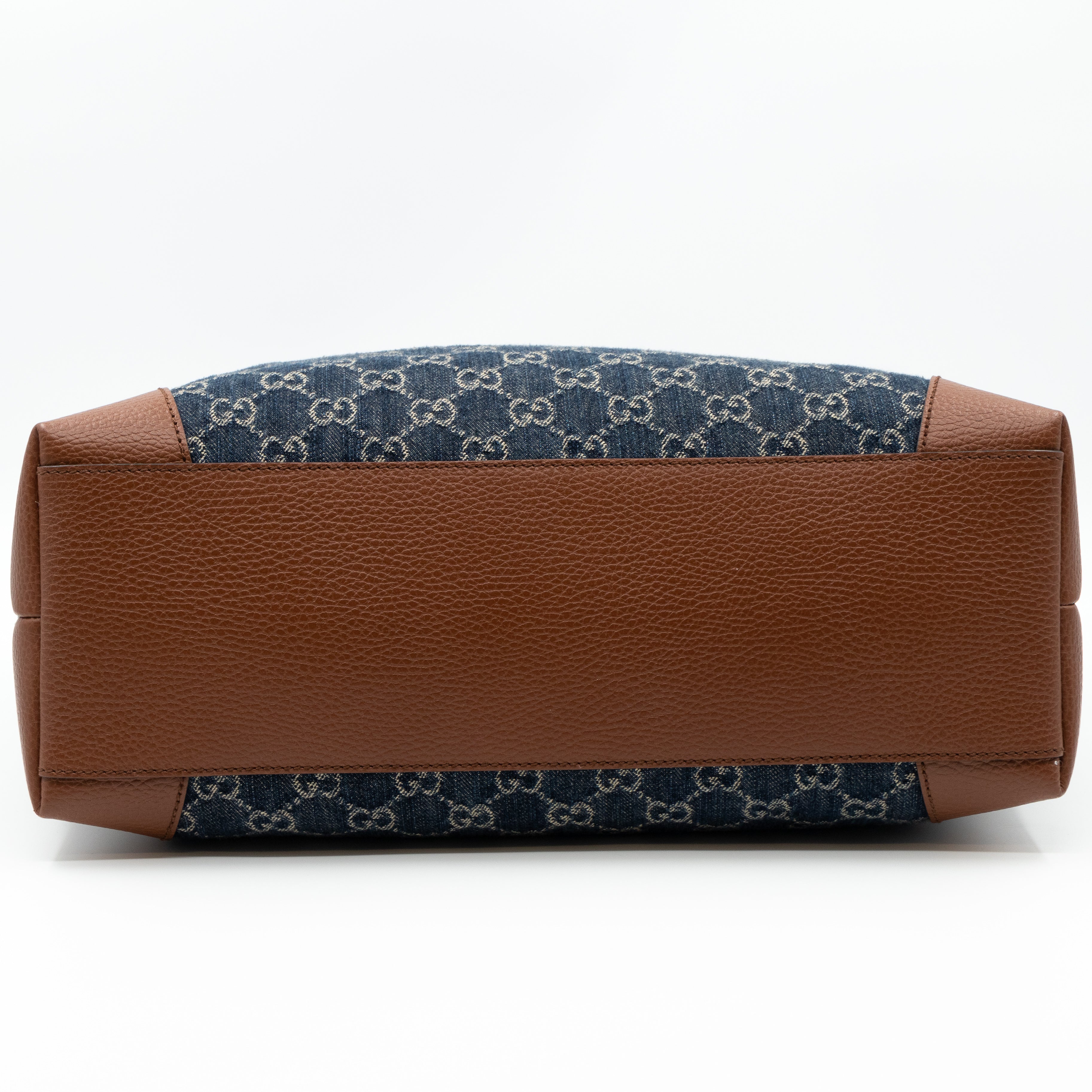 Ophidia GG Medium Tote Blue Denim