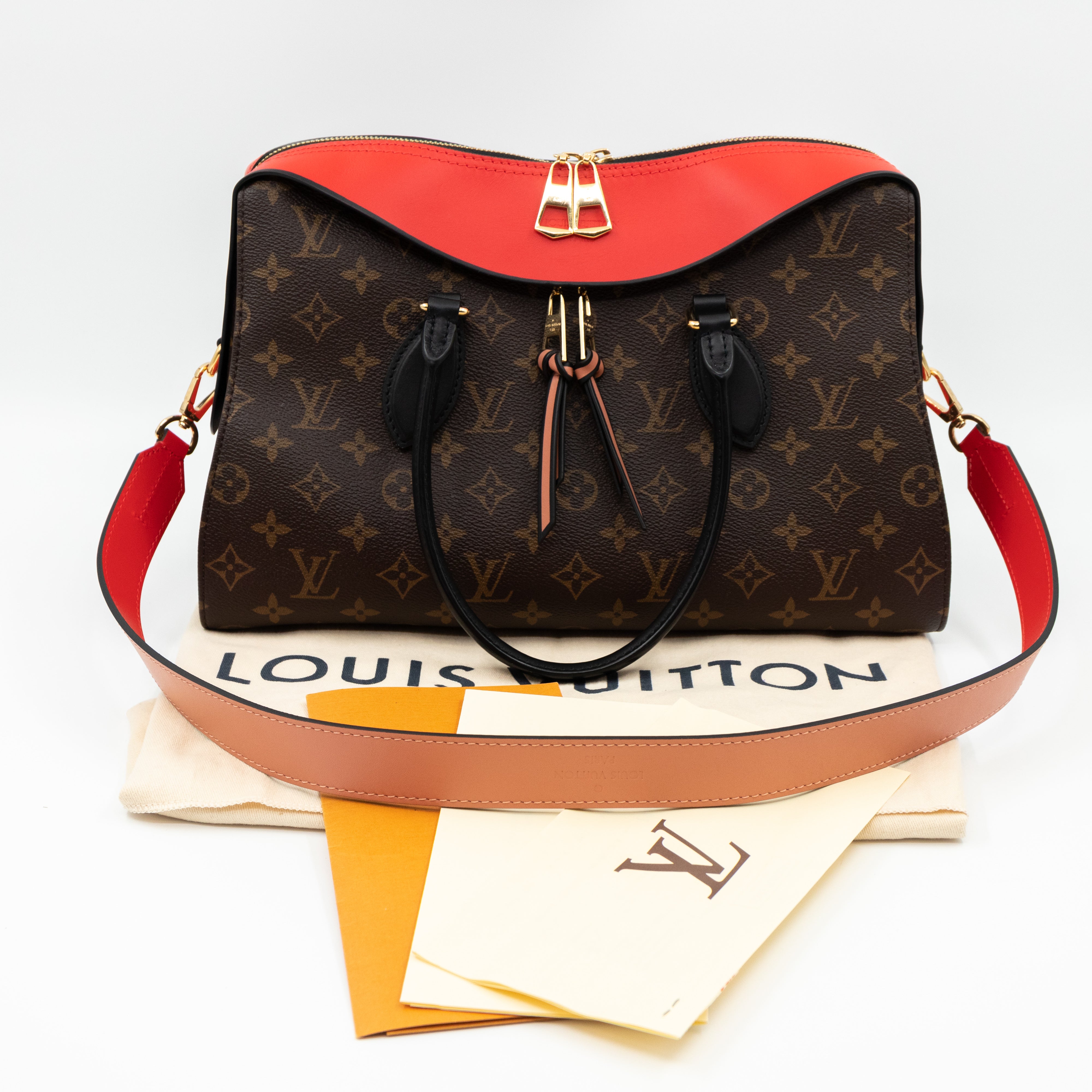 Tuileries Monogram Red Black