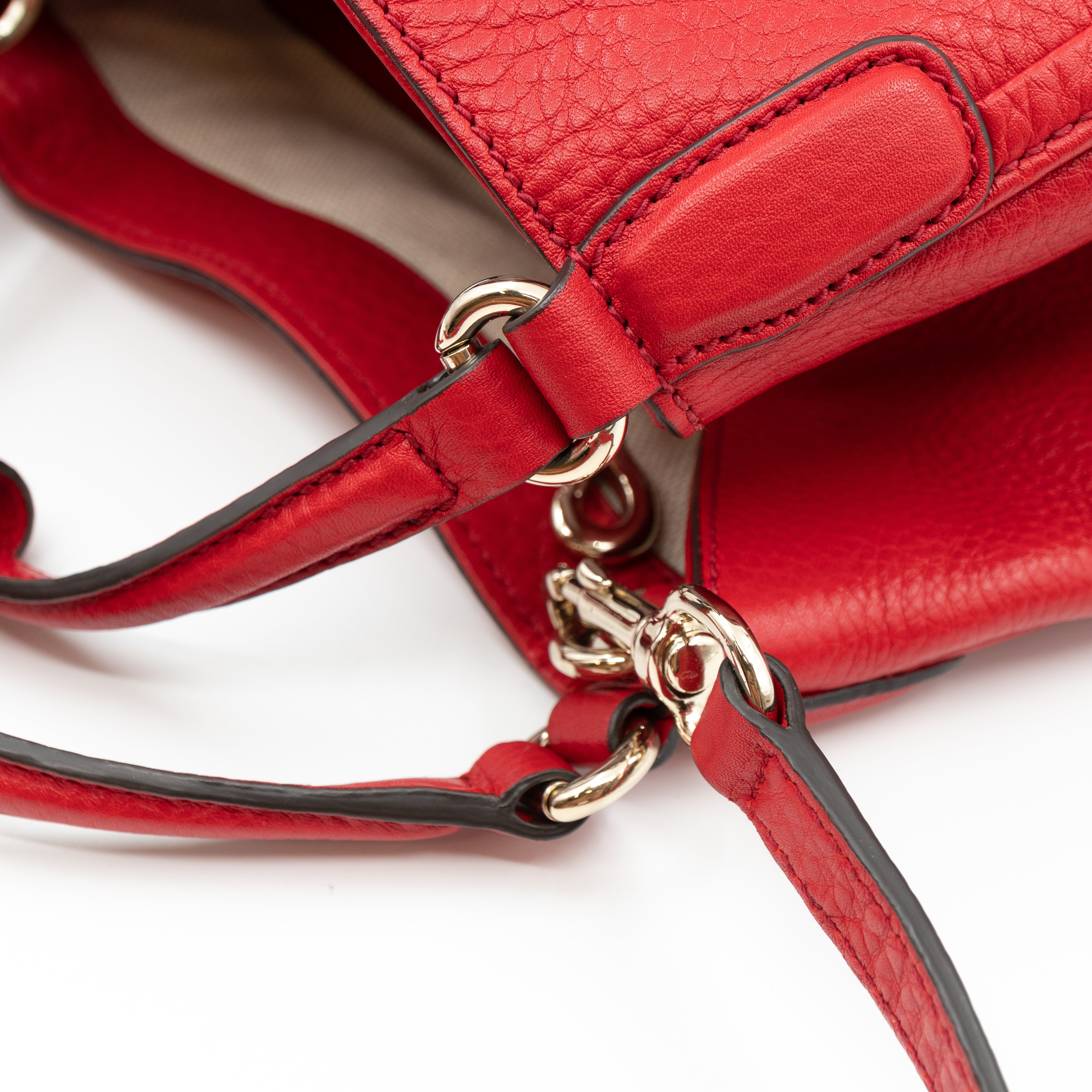 Soho Two Way Tote Red Leather