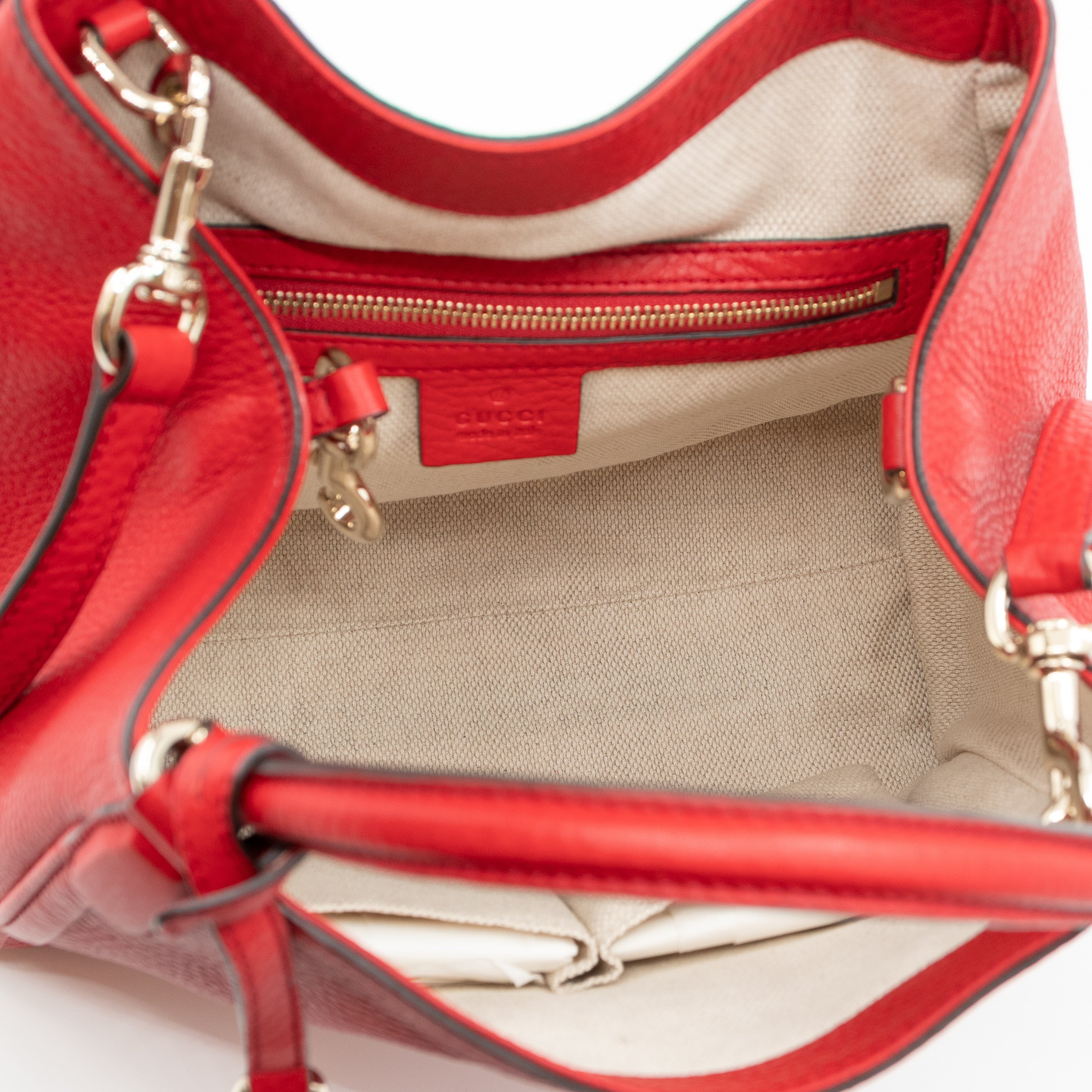 Soho Two Way Tote Red Leather