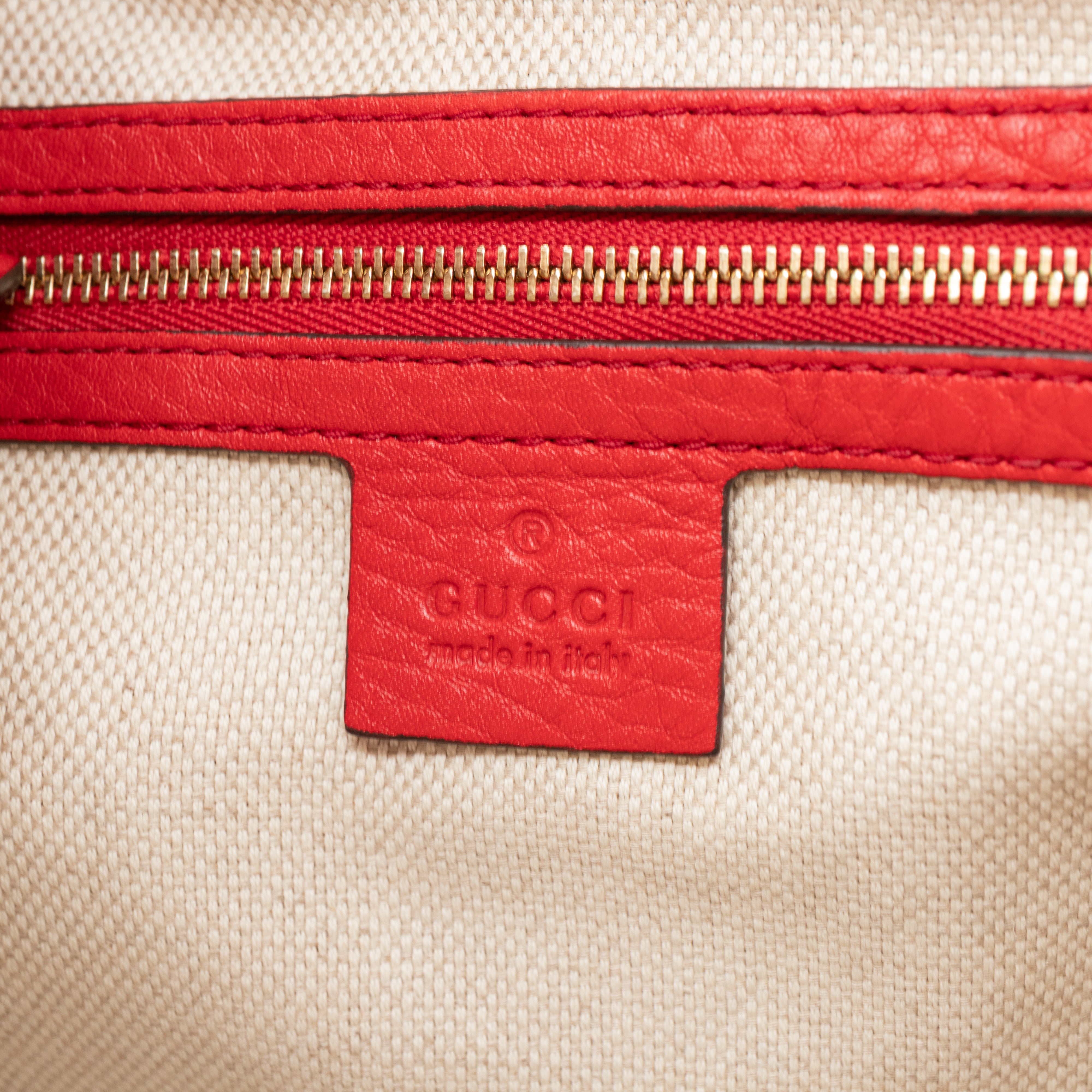 Soho Two Way Tote Red Leather