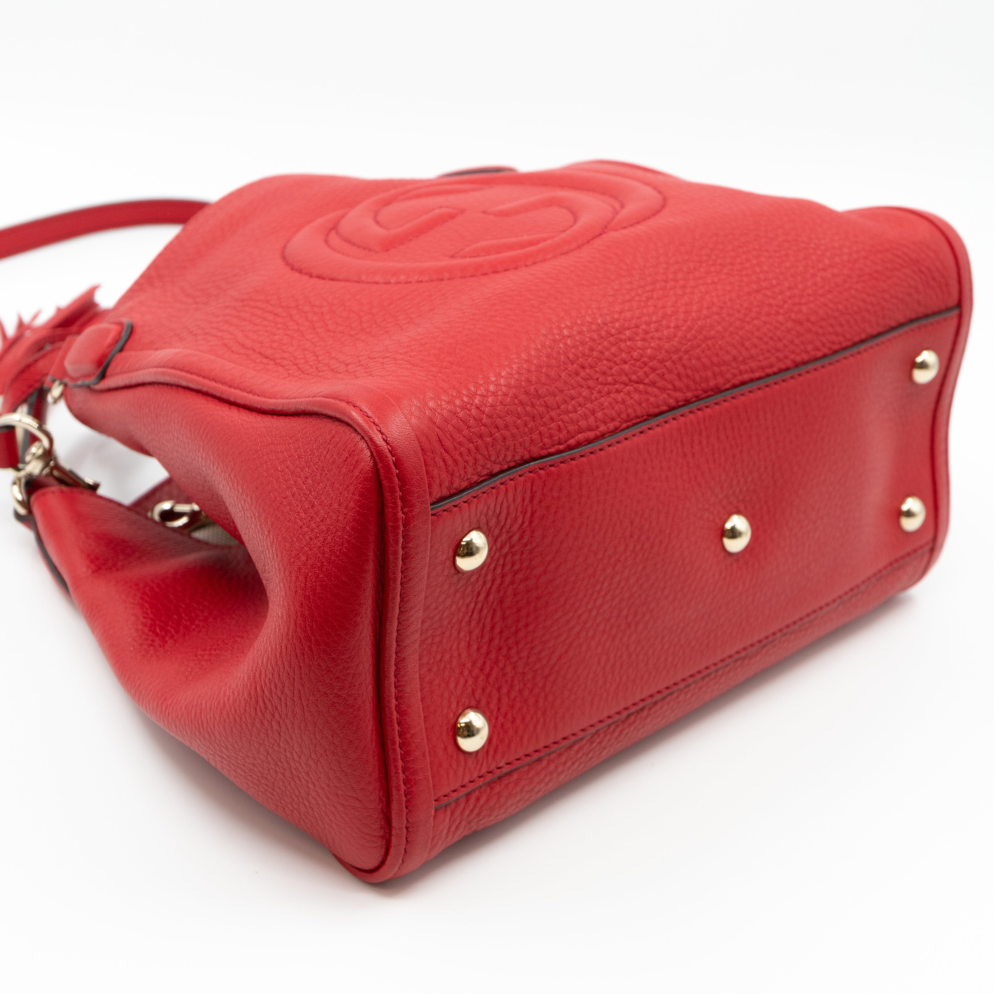 Soho Two Way Tote Red Leather