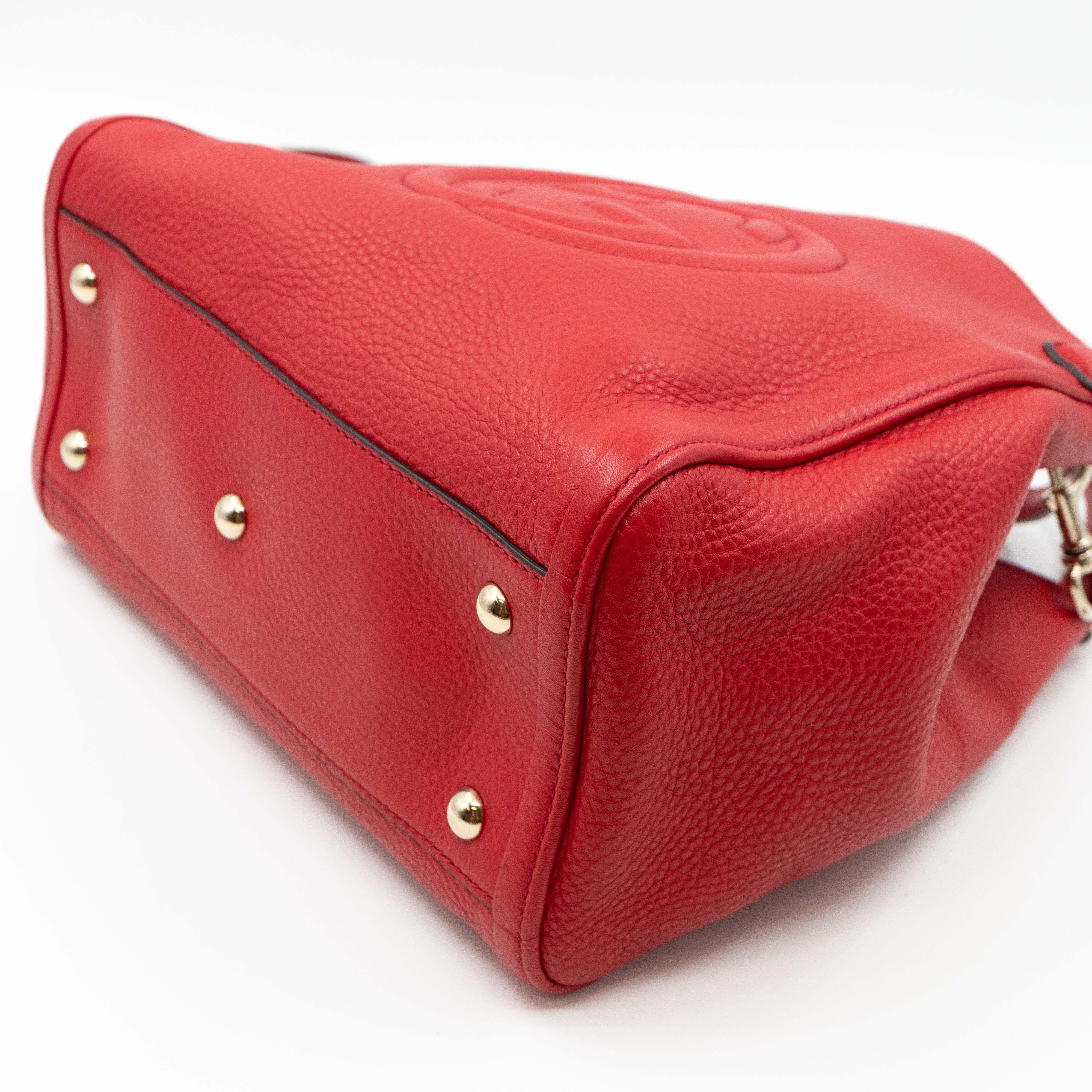 Soho Two Way Tote Red Leather