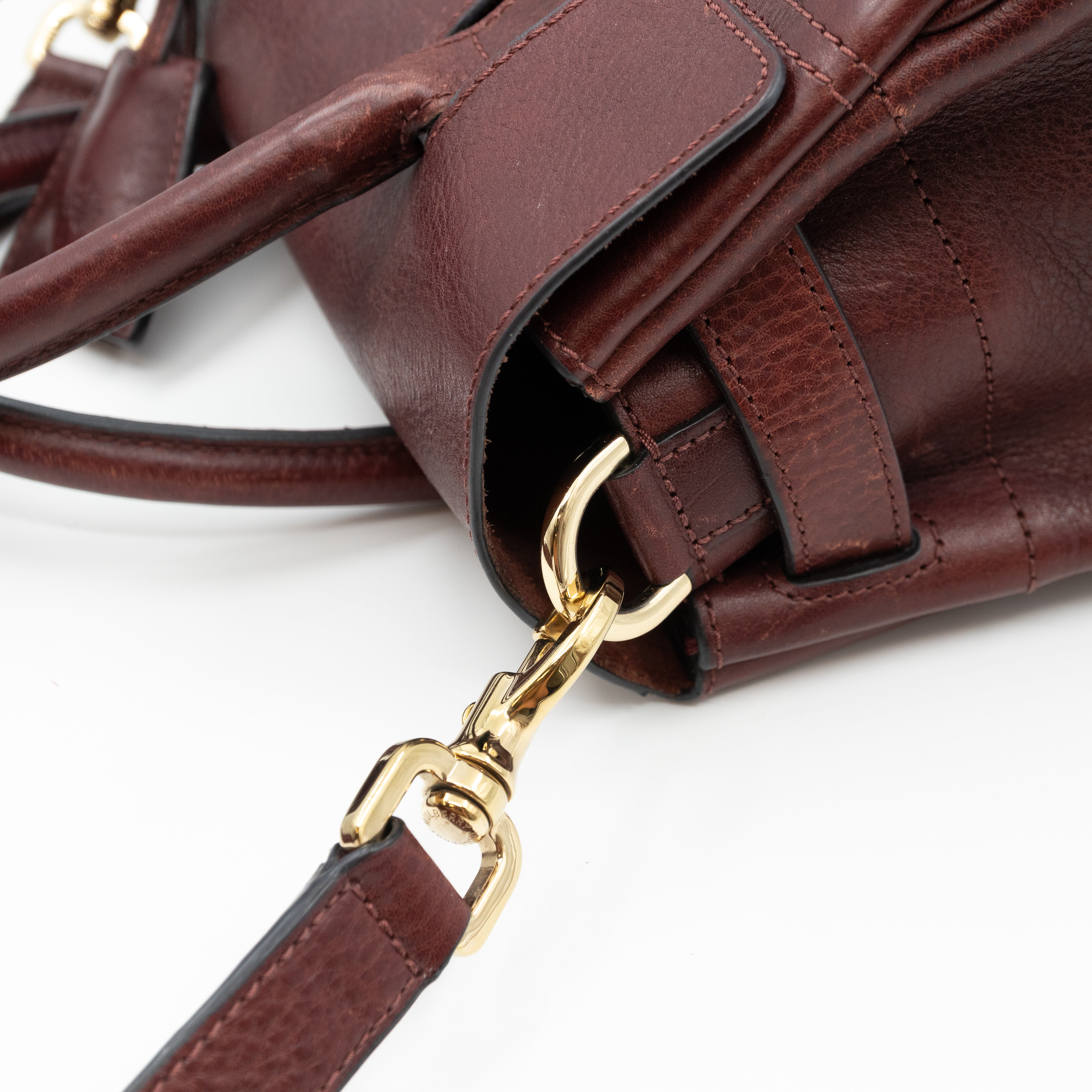 Small Bayswater Satchel Oxblood Leather