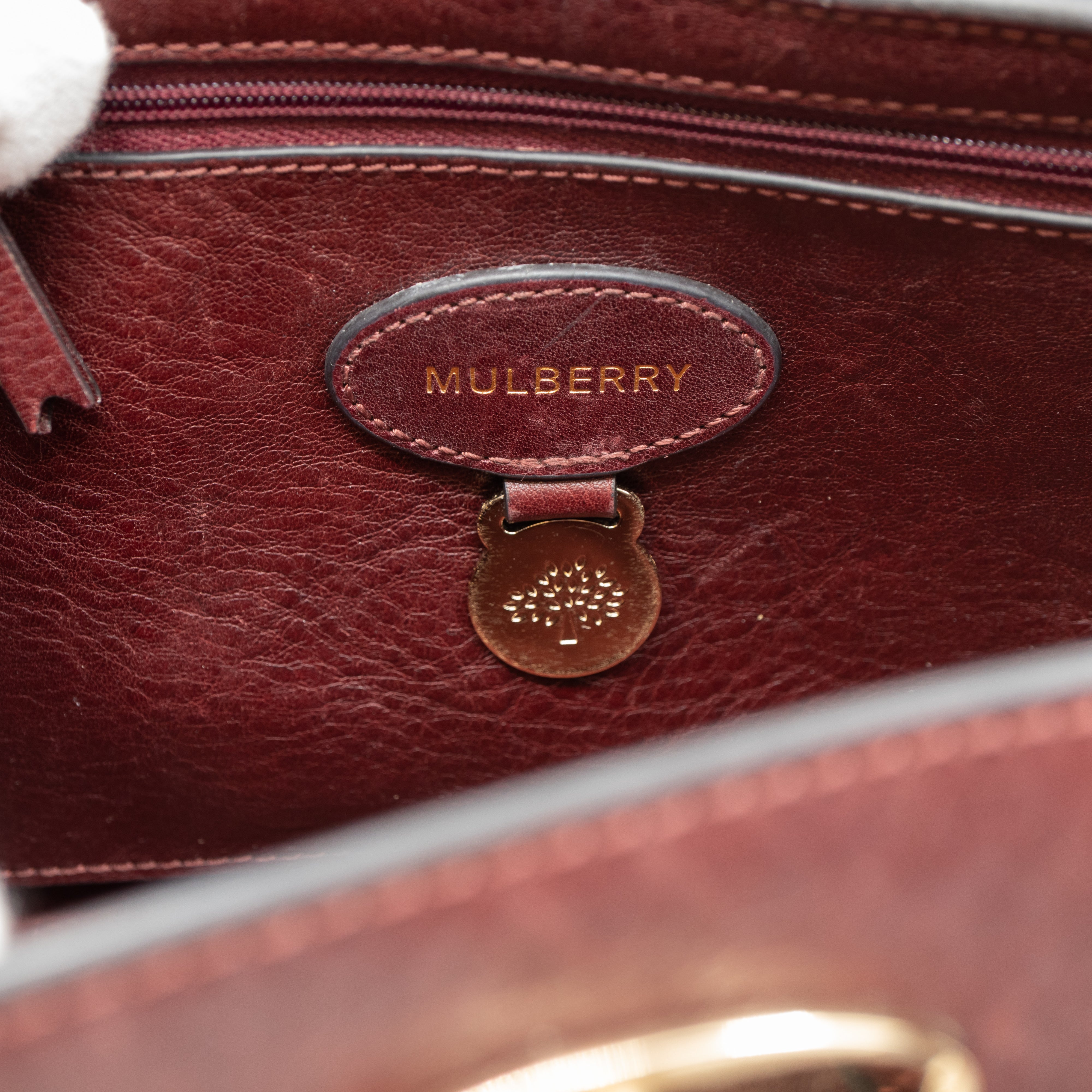 Small Bayswater Satchel Oxblood Leather