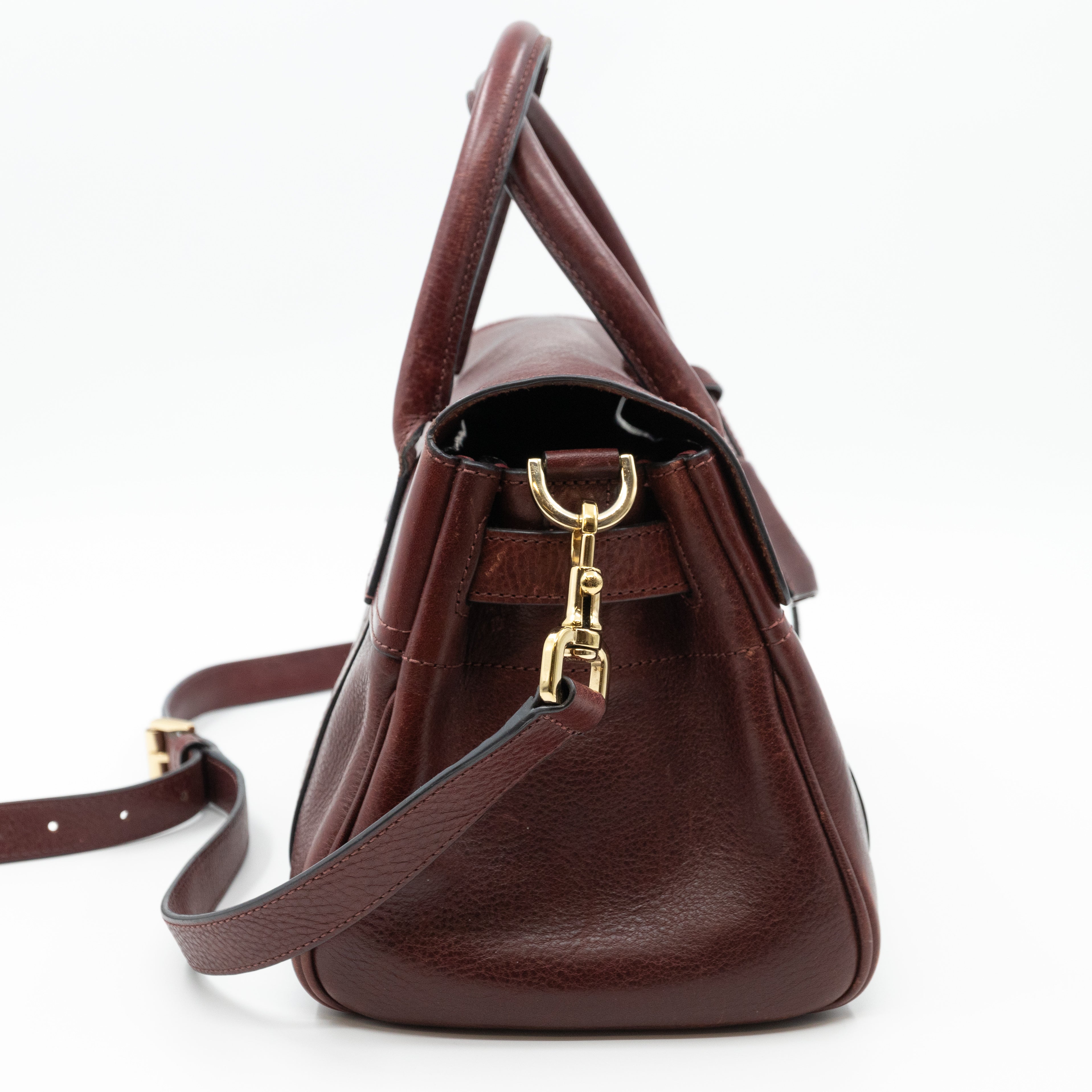 Small Bayswater Satchel Oxblood Leather