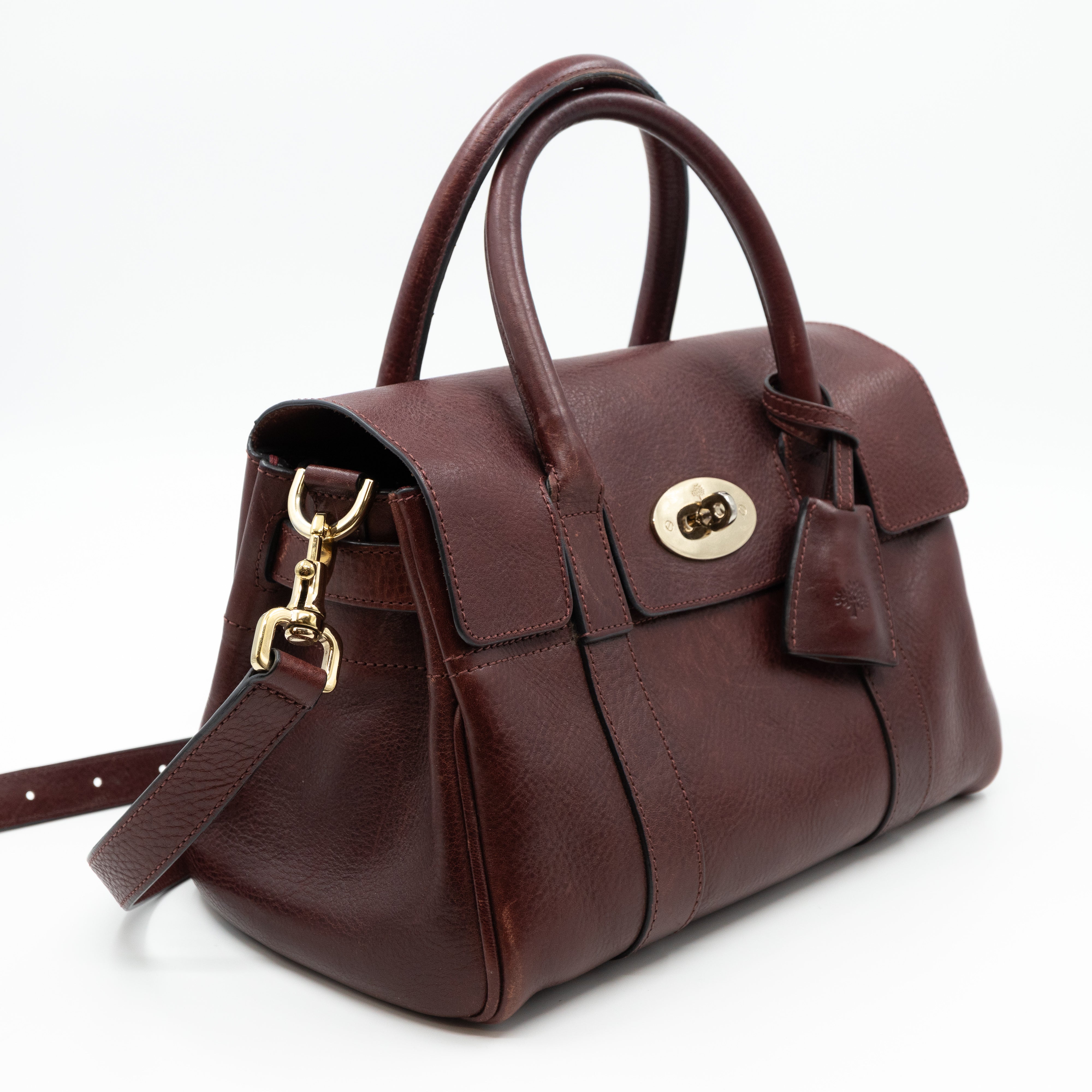 Small Bayswater Satchel Oxblood Leather