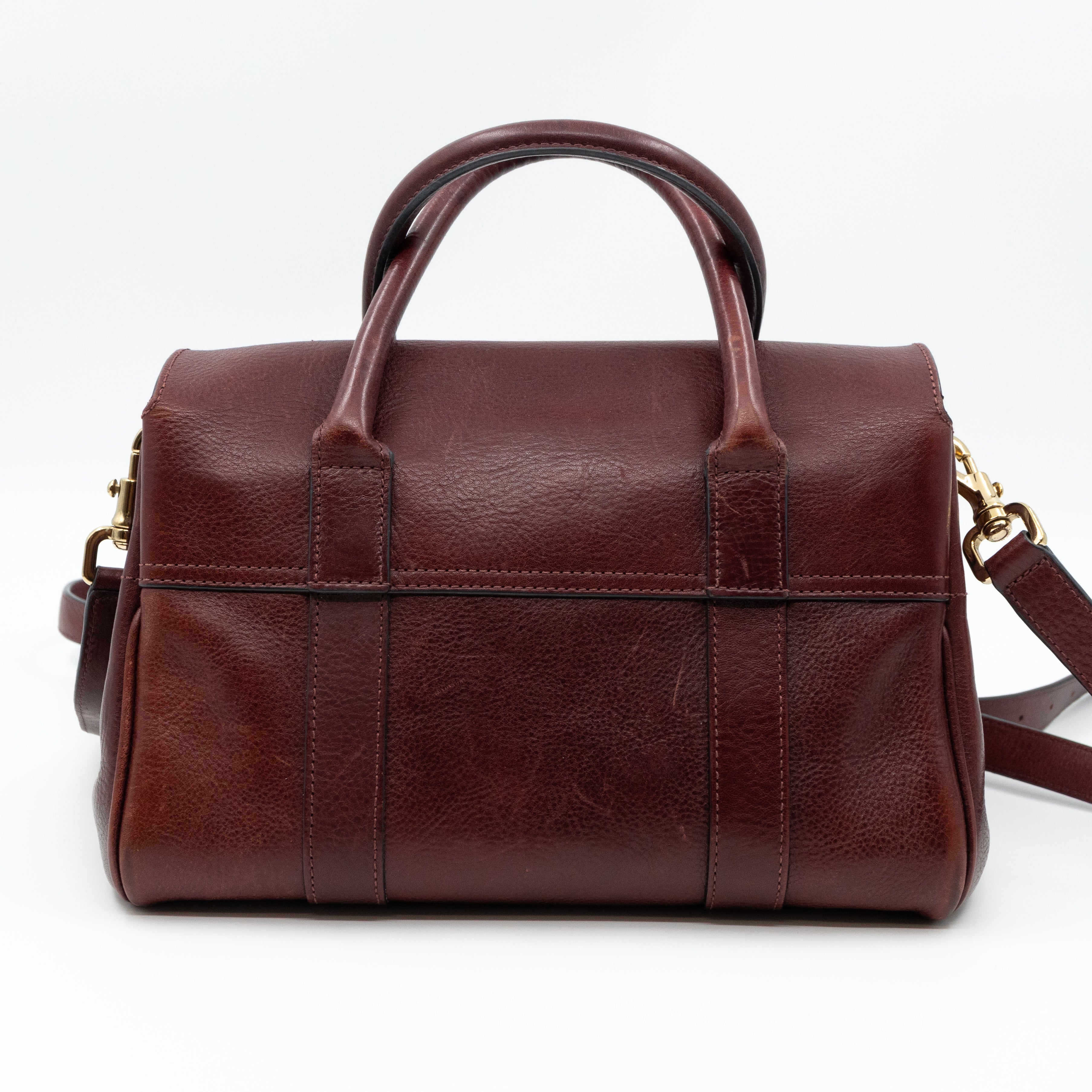 Small Bayswater Satchel Oxblood Leather