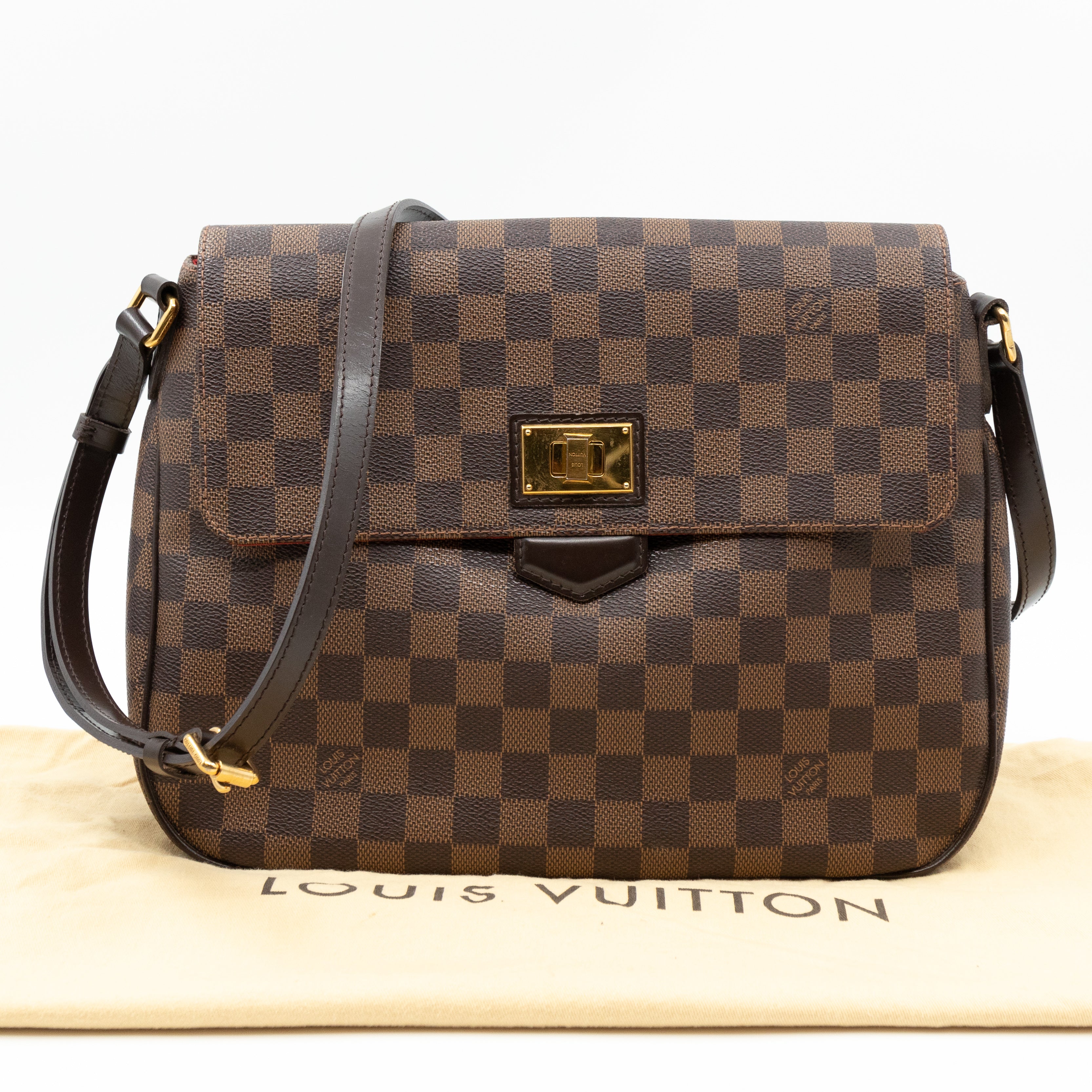 Louis Vuitton Damier Ebene Besace Rosebery Crossbody flap Bag 8LV712