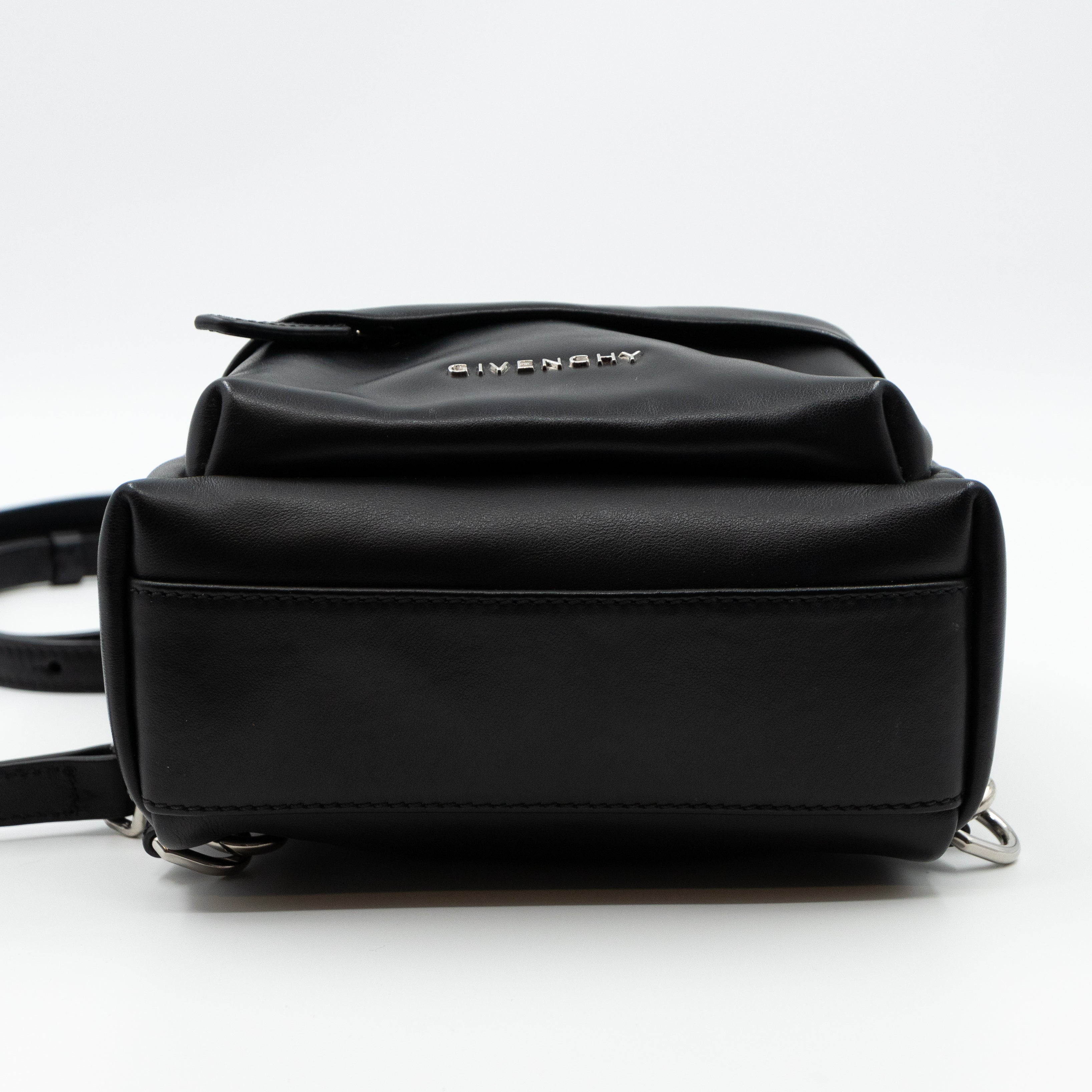 Nano Backpack Black Leather