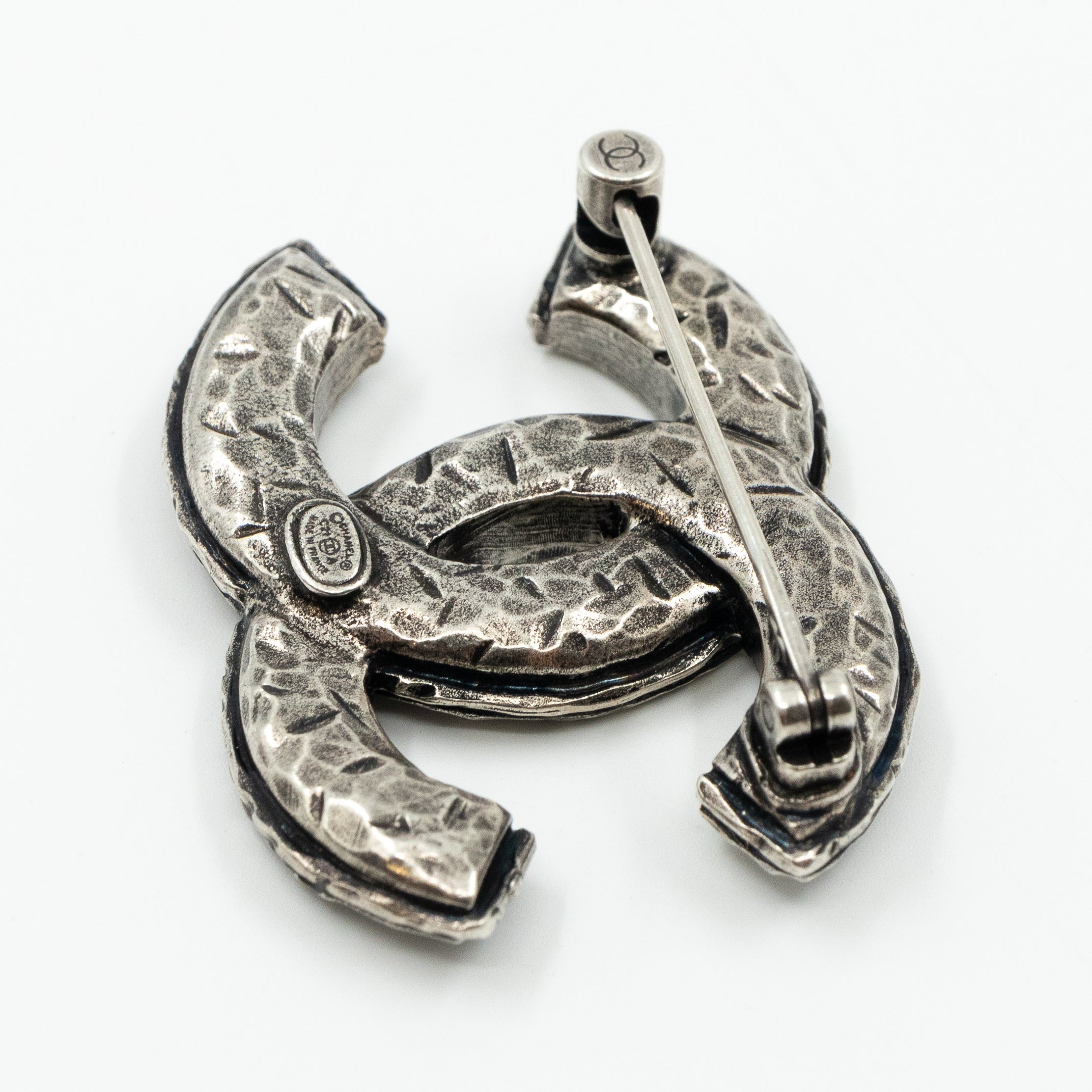 CC Brooch Crystal Ruthenium