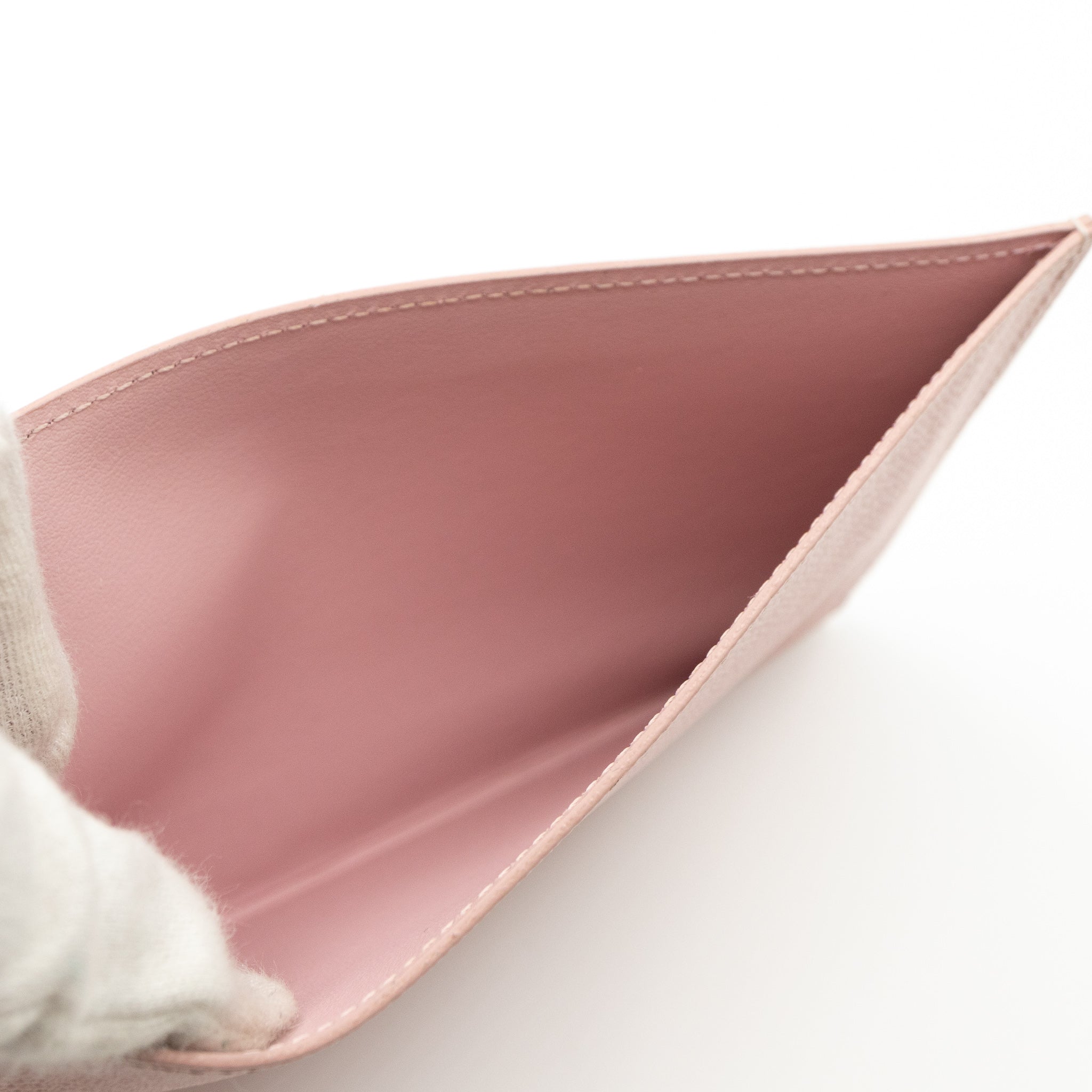 Pochette Felicie Epi Leather Rose Ballerine