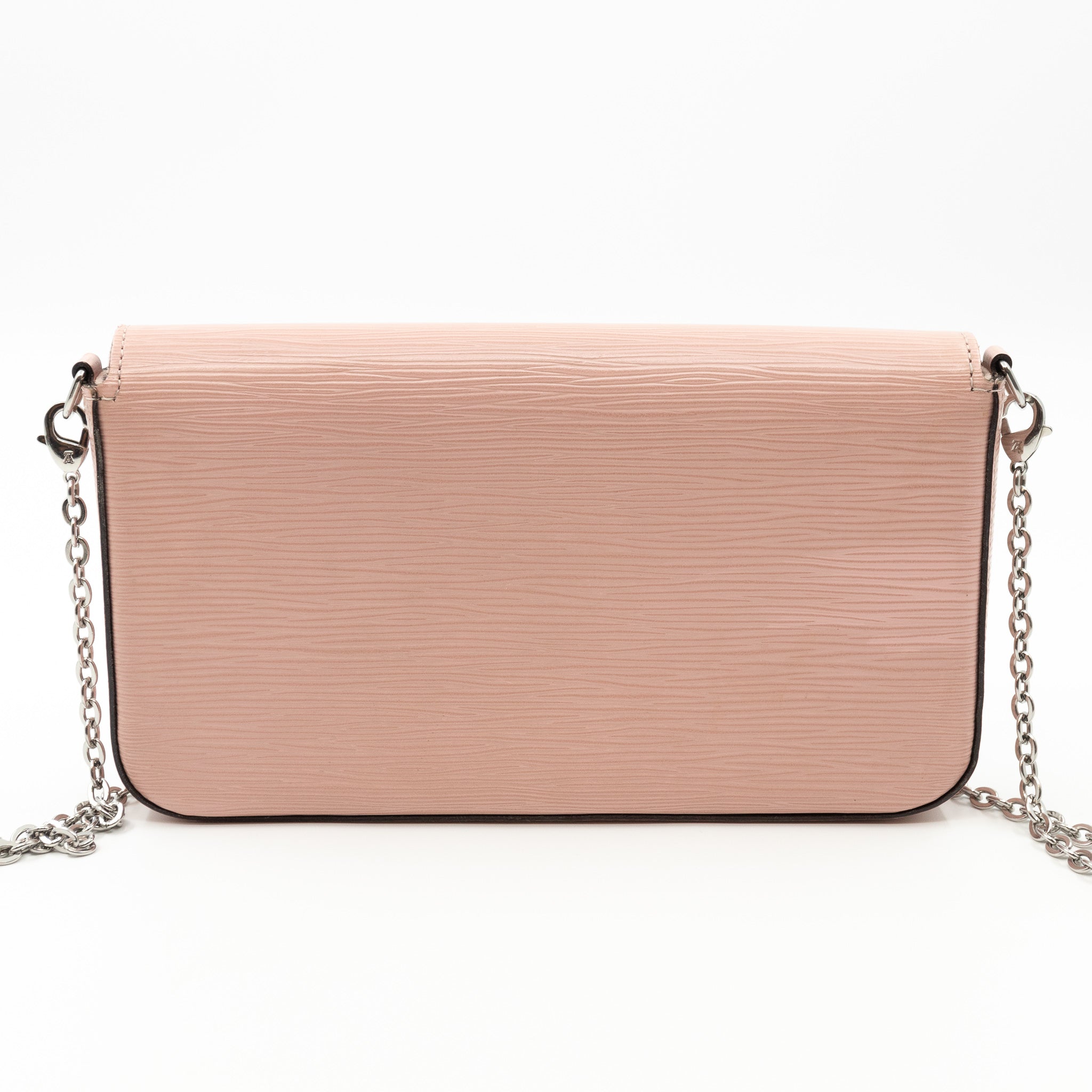Pochette Felicie Epi Leather Rose Ballerine
