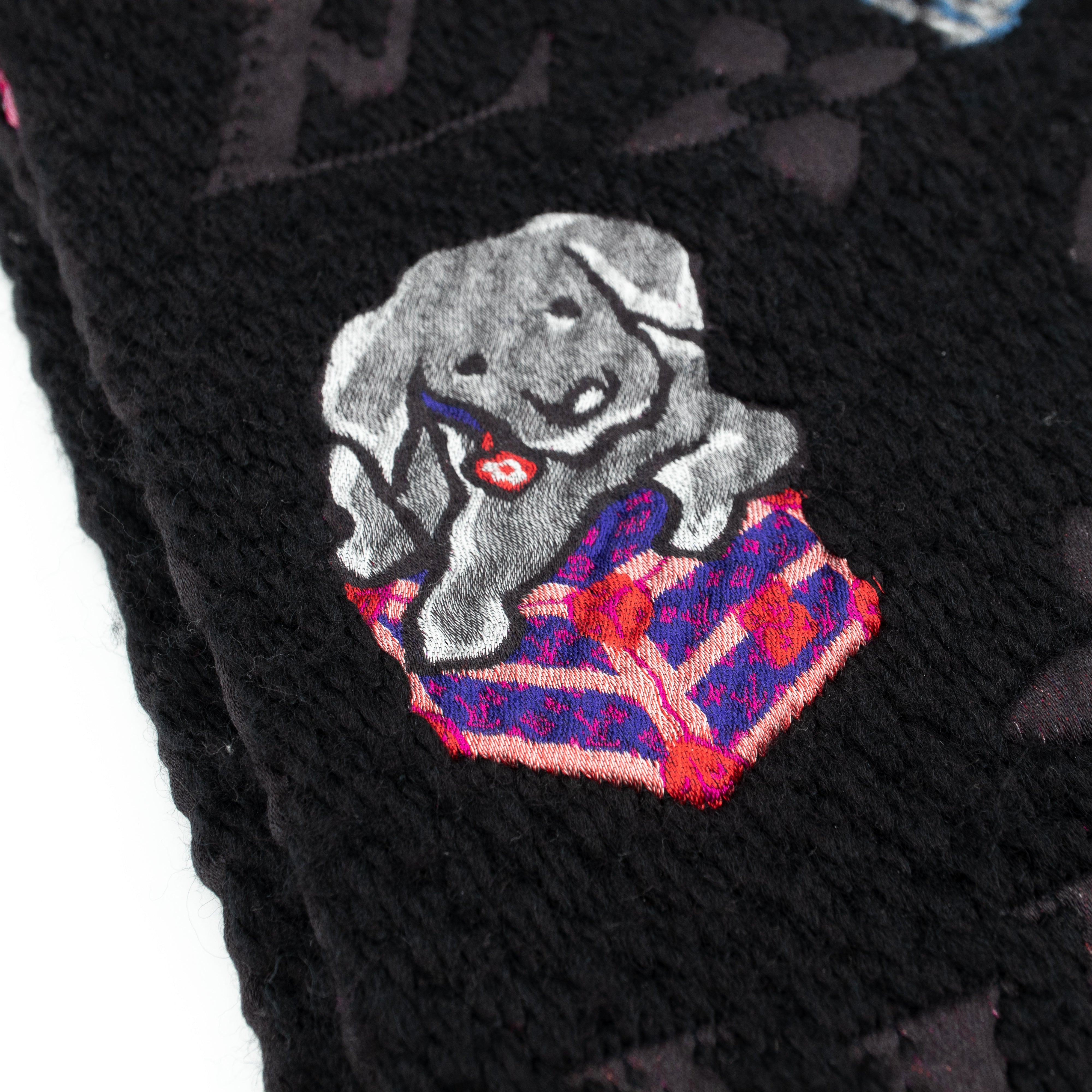 Logomania Superstition Scarf Black