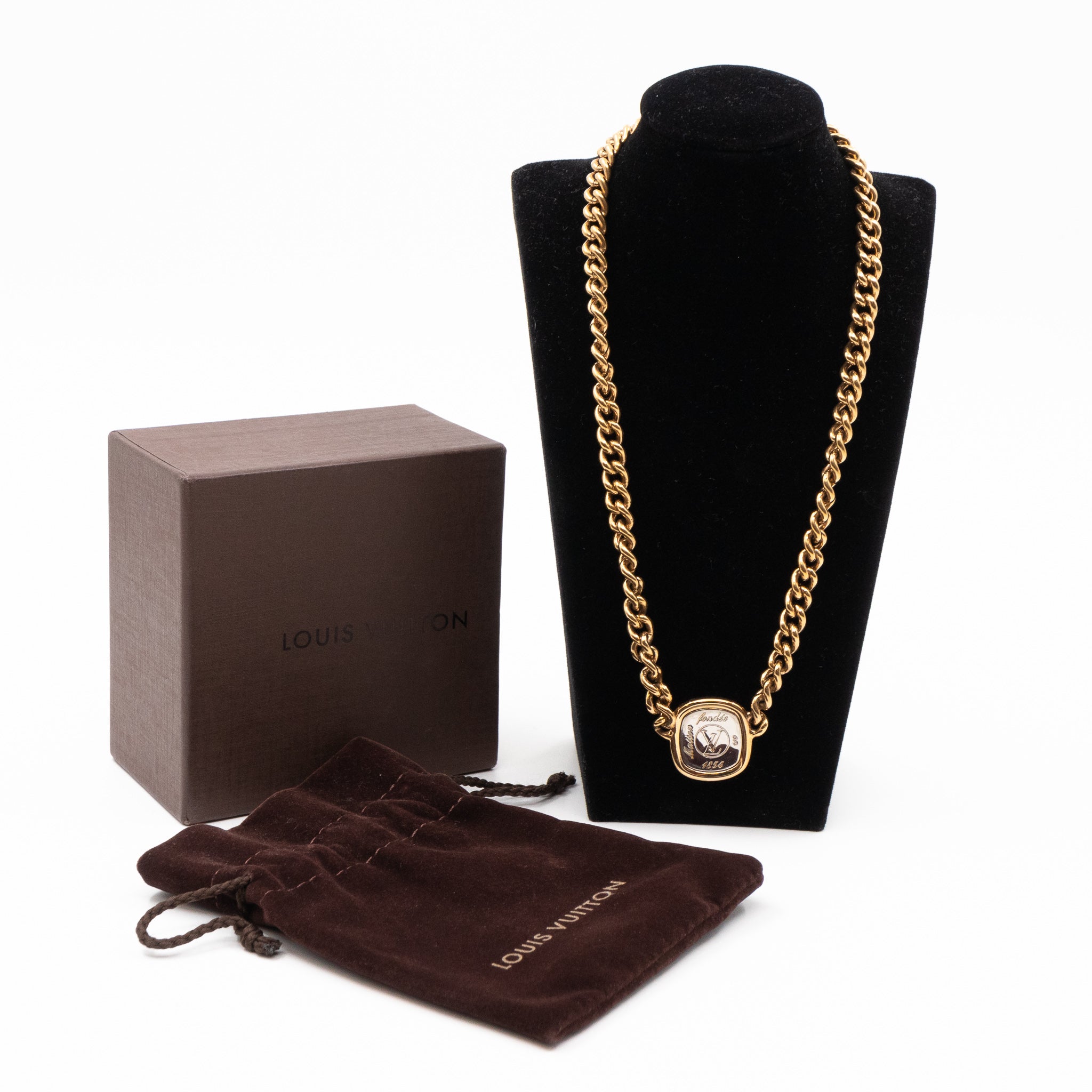 ID LV Necklace Gold