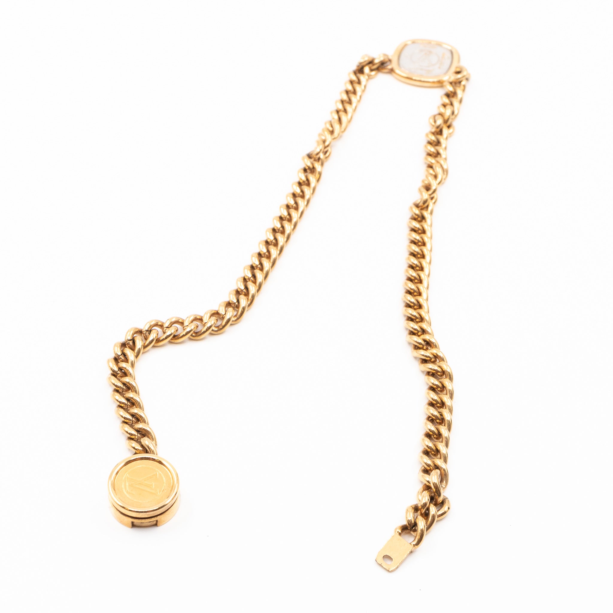 ID LV Necklace Gold