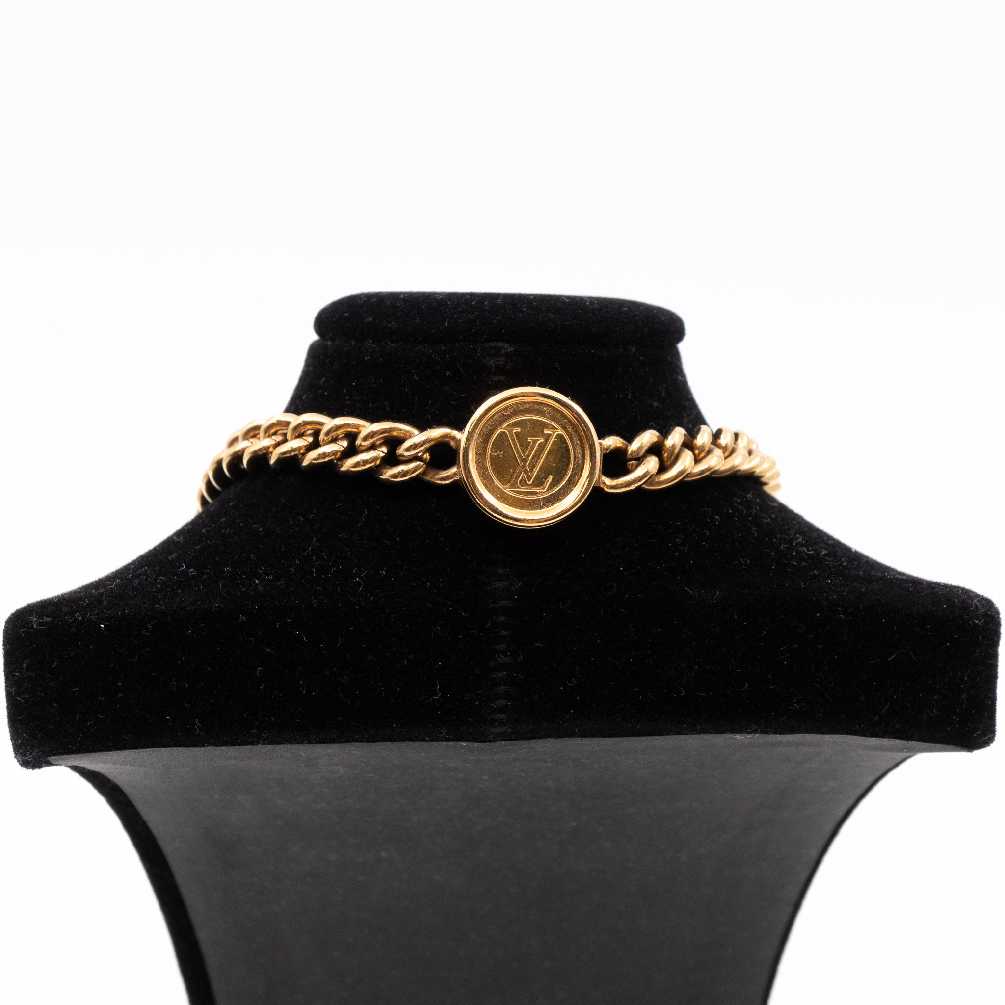 ID LV Necklace Gold