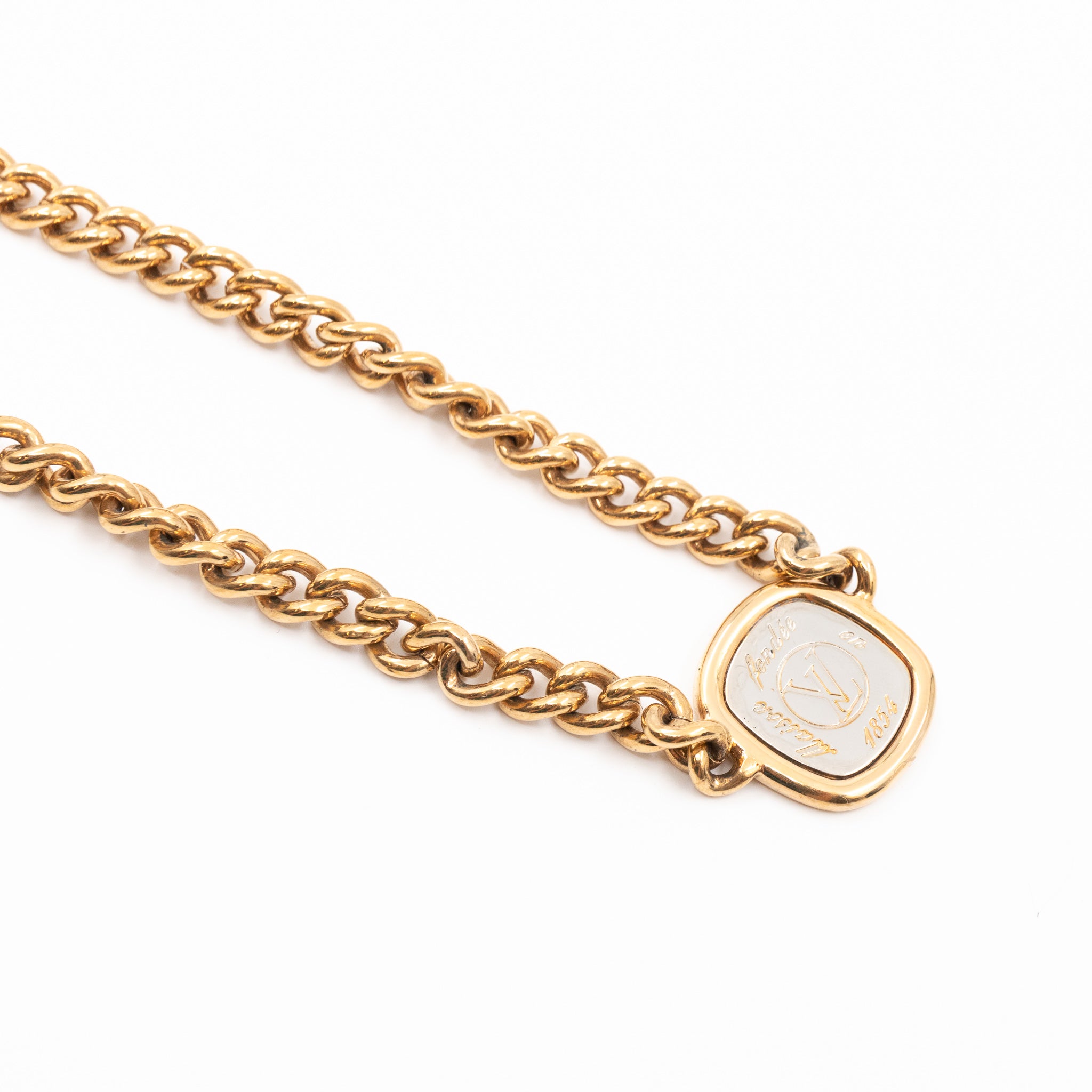 ID LV Necklace Gold