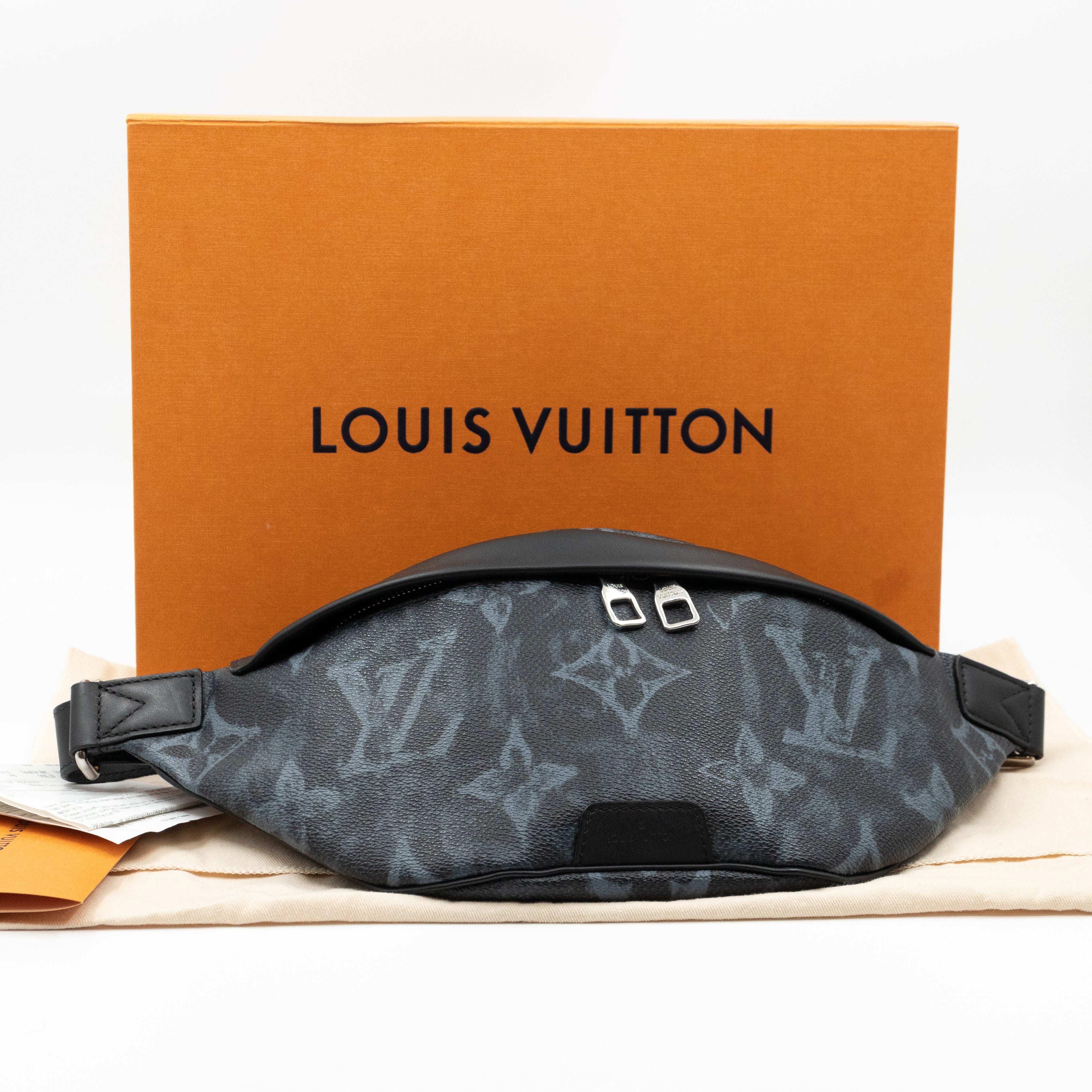 Louis Vuitton Discovery Bumbag in Virgil Abloh Monogram Noir Mens Sling Bag