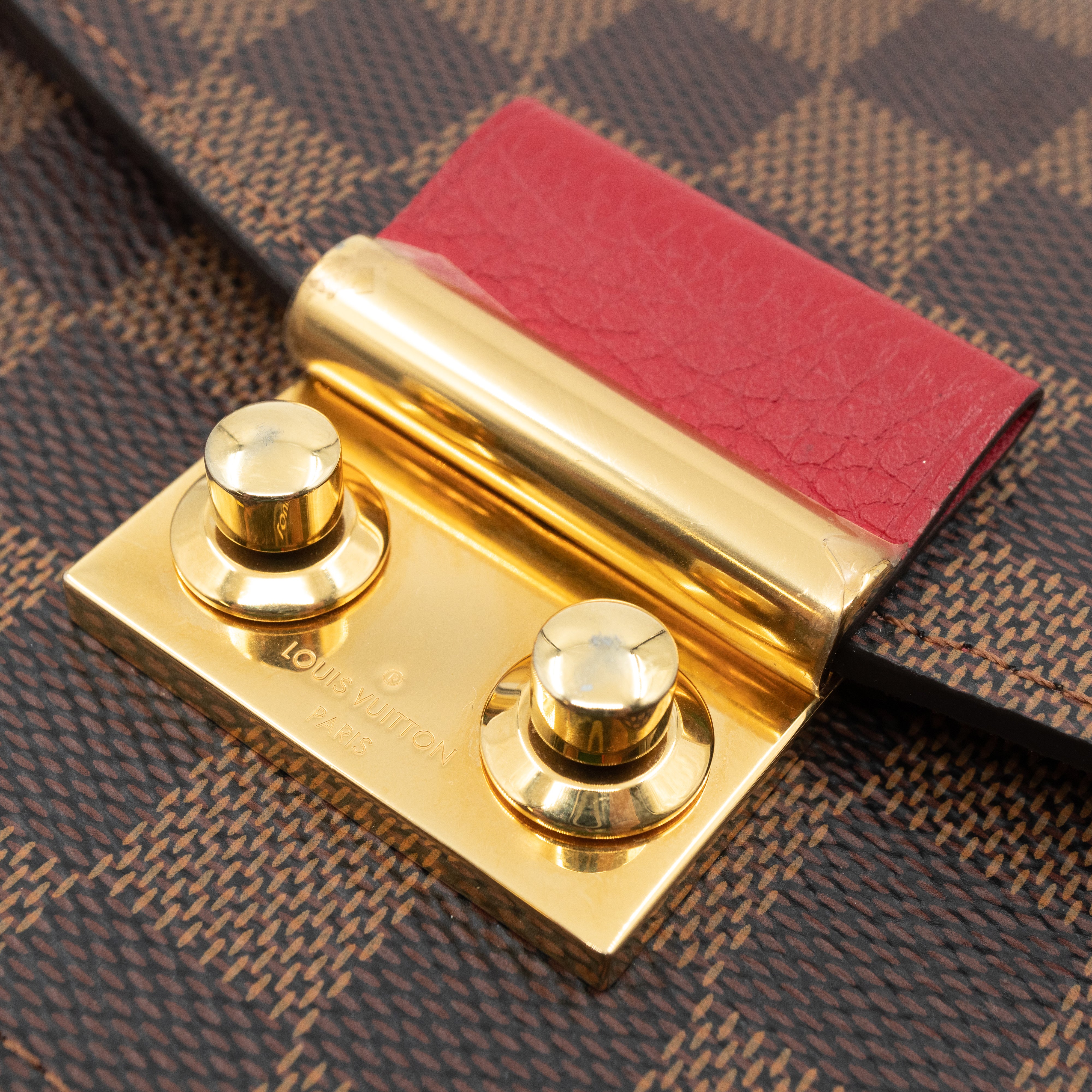 Croisette Chain Wallet Damier Ebene