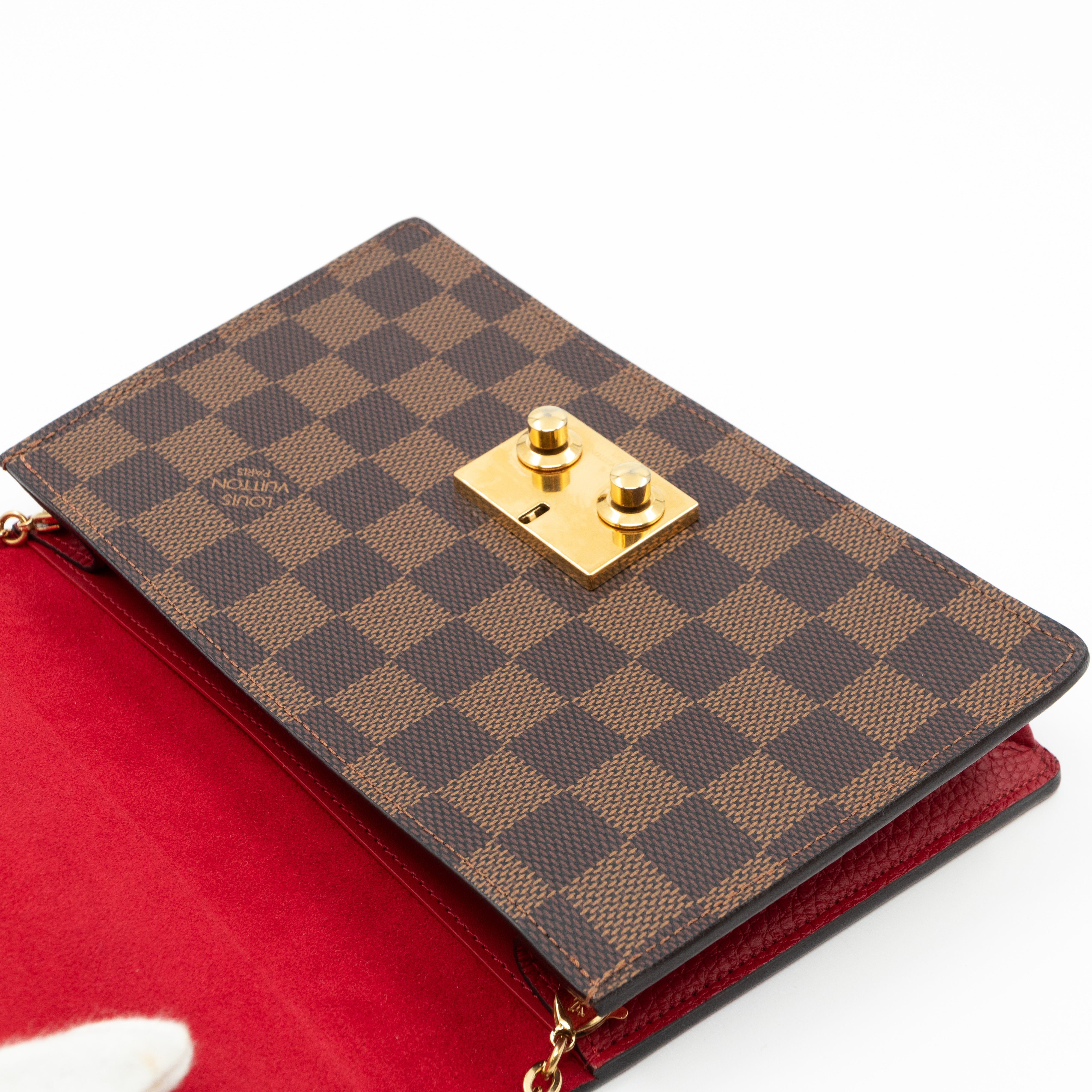 Croisette Chain Wallet Damier Ebene