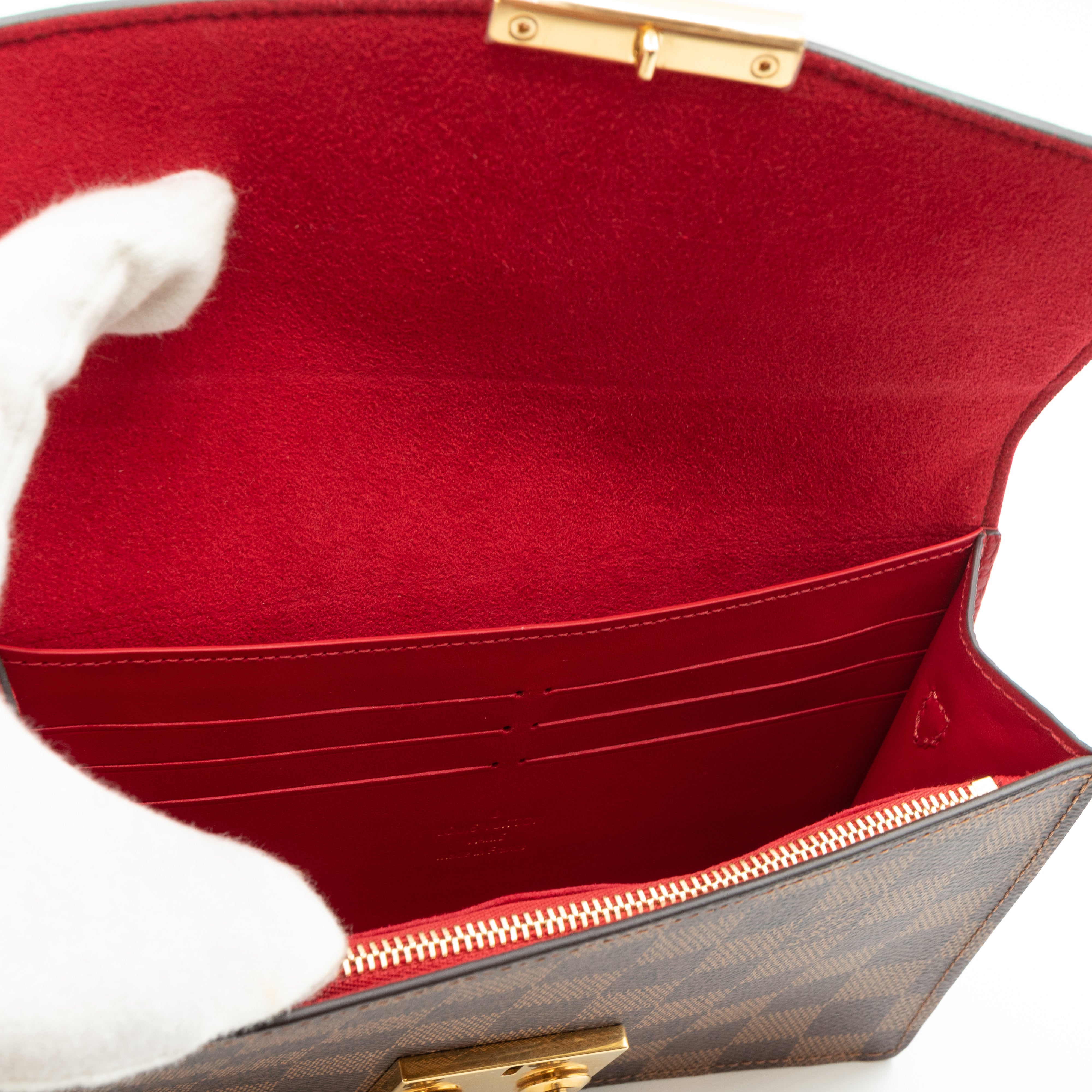 Croisette Chain Wallet Damier Ebene