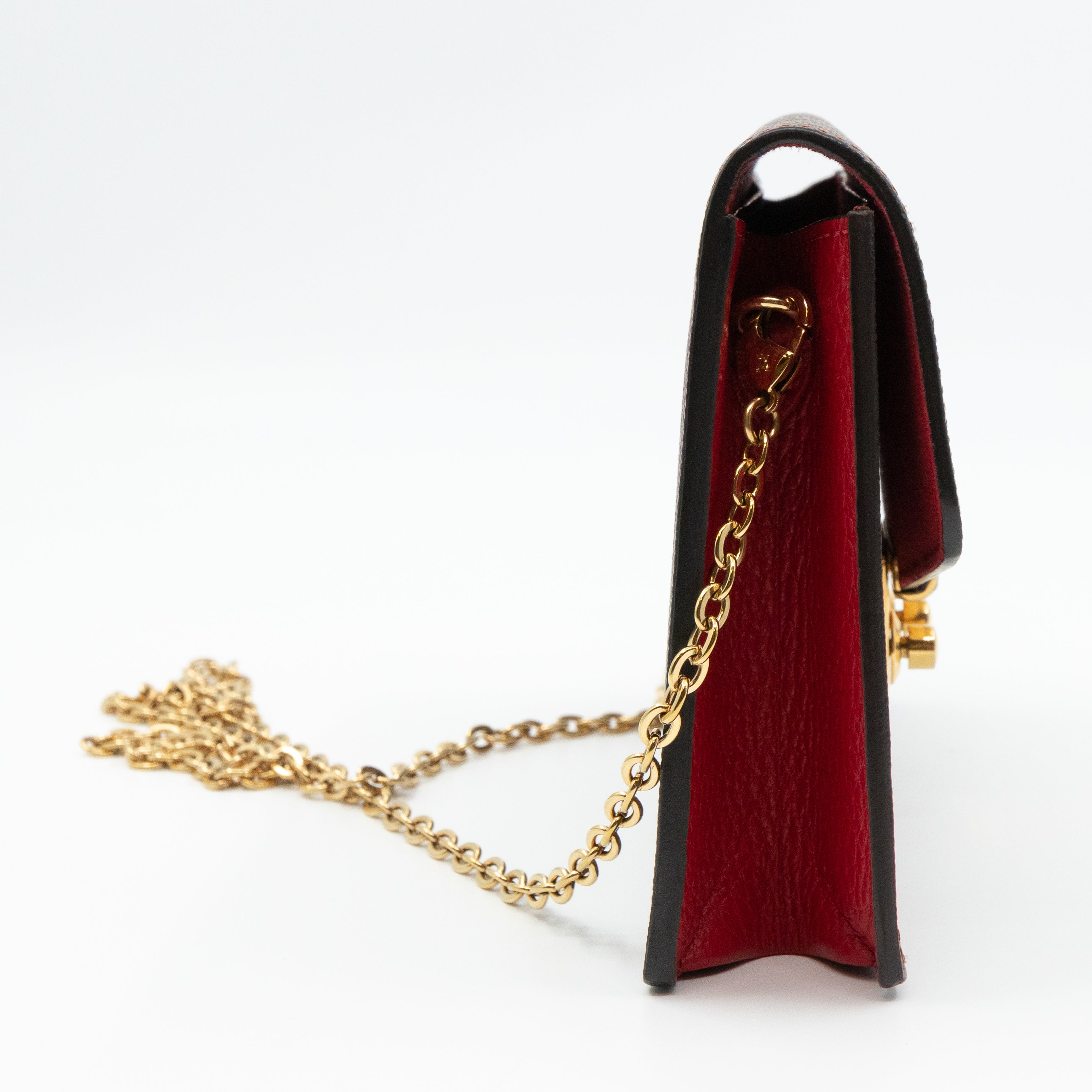 Croisette Chain Wallet Damier Ebene