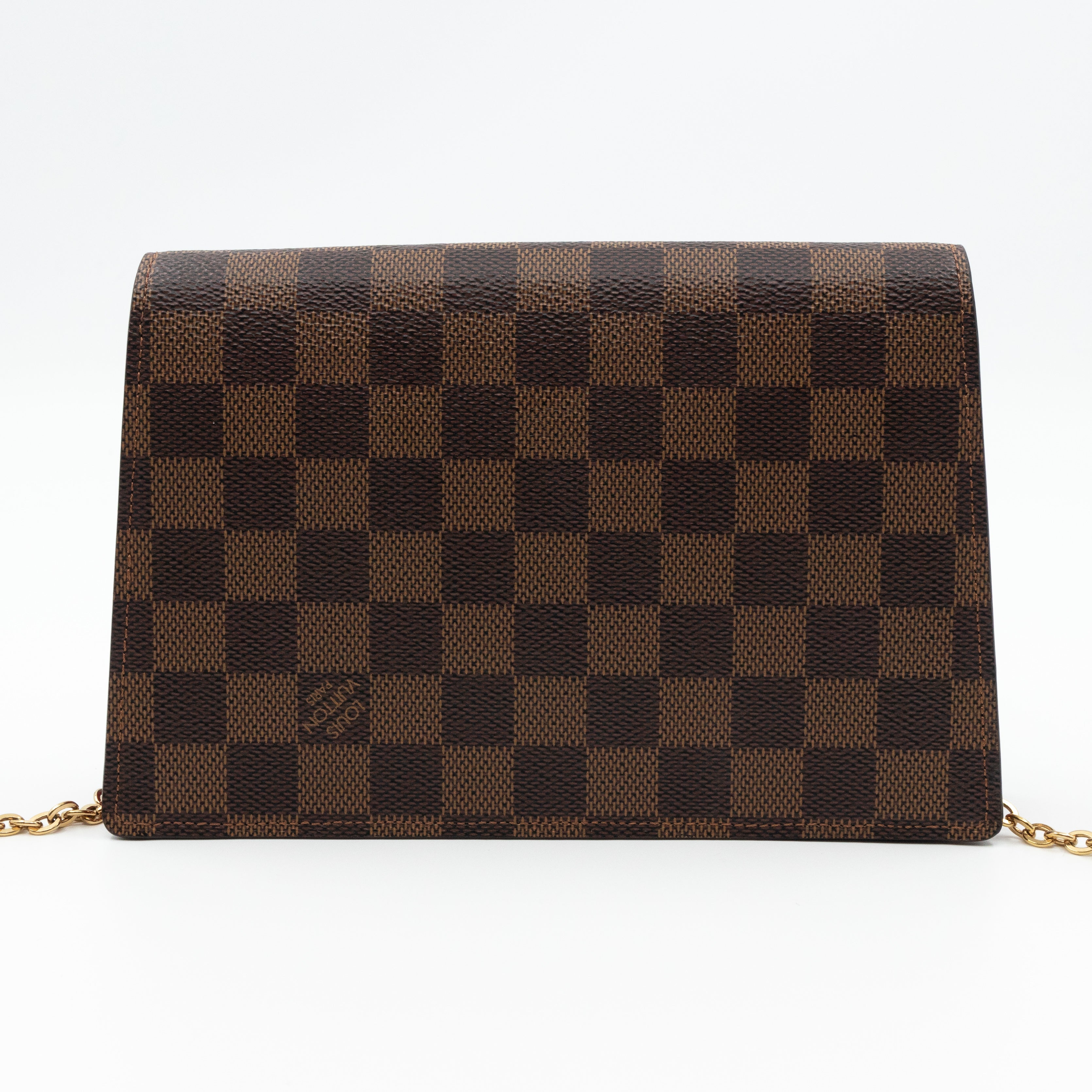 Croisette Chain Wallet Damier Ebene