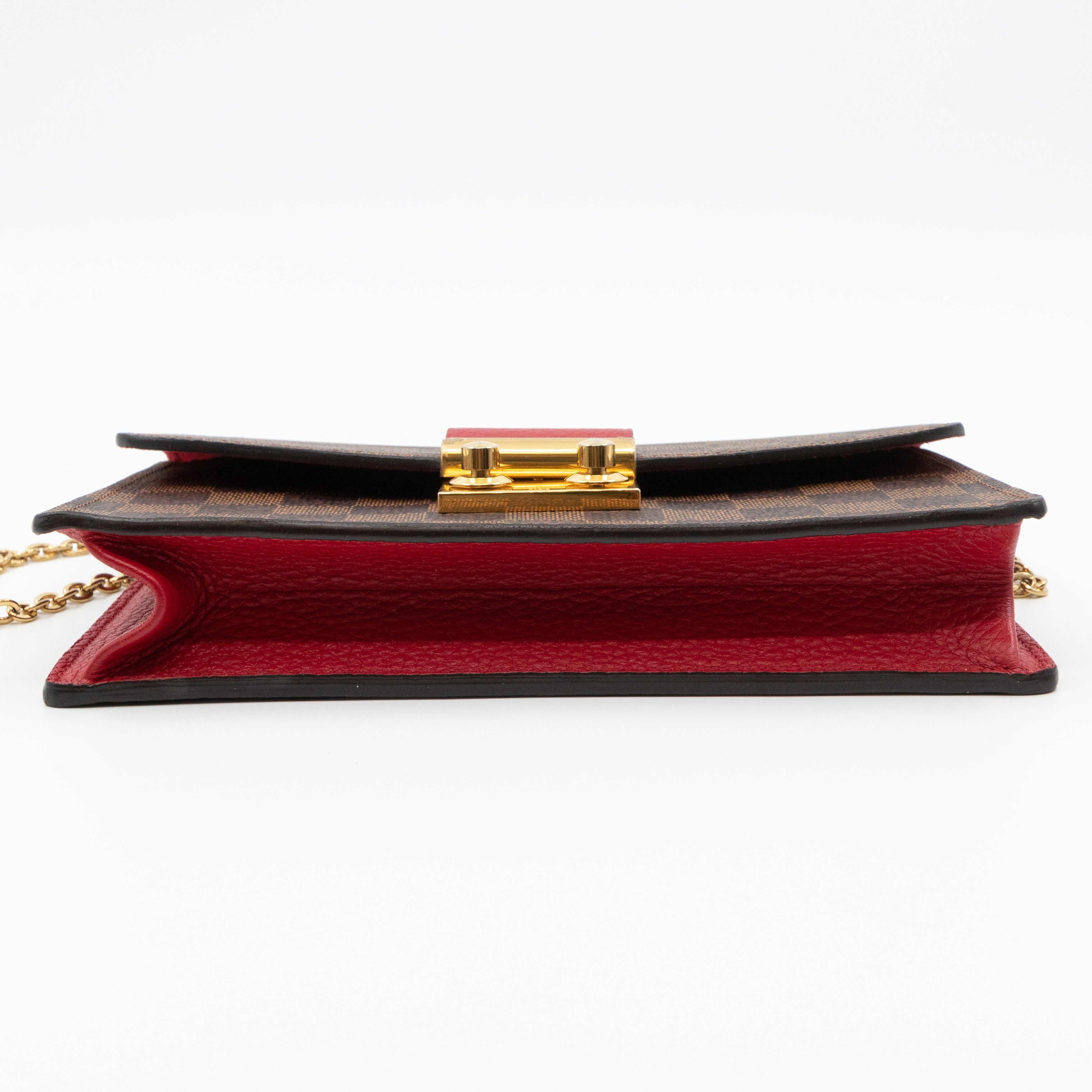 Croisette Chain Wallet Damier Ebene