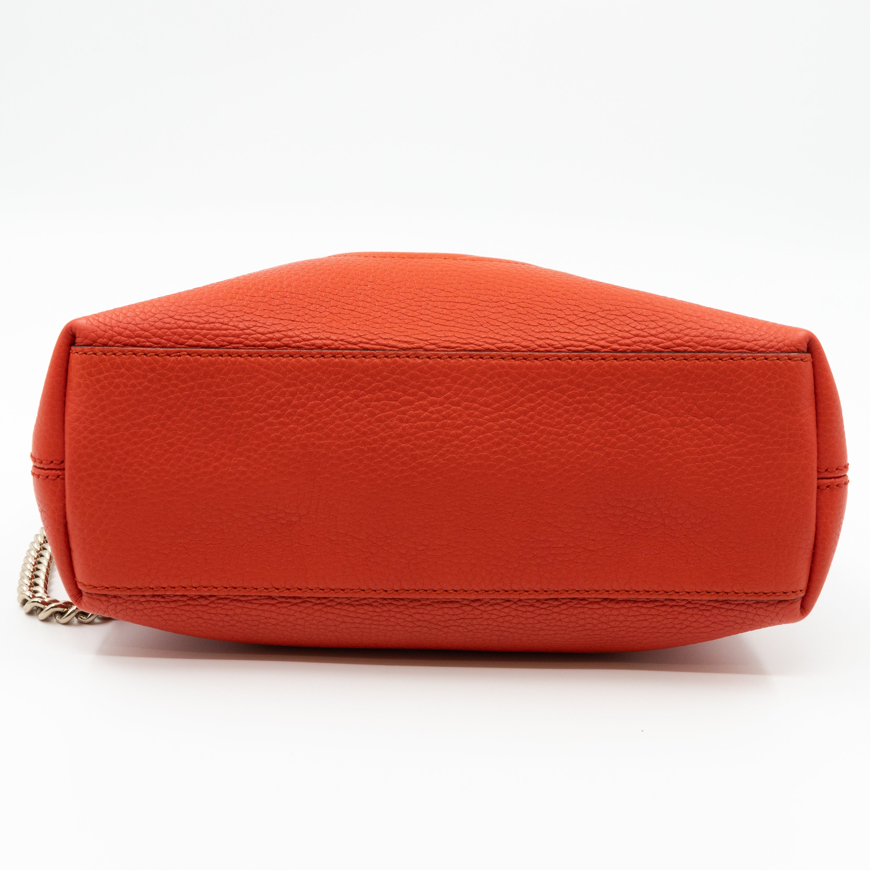 Mini Soho Chain Orange Leather