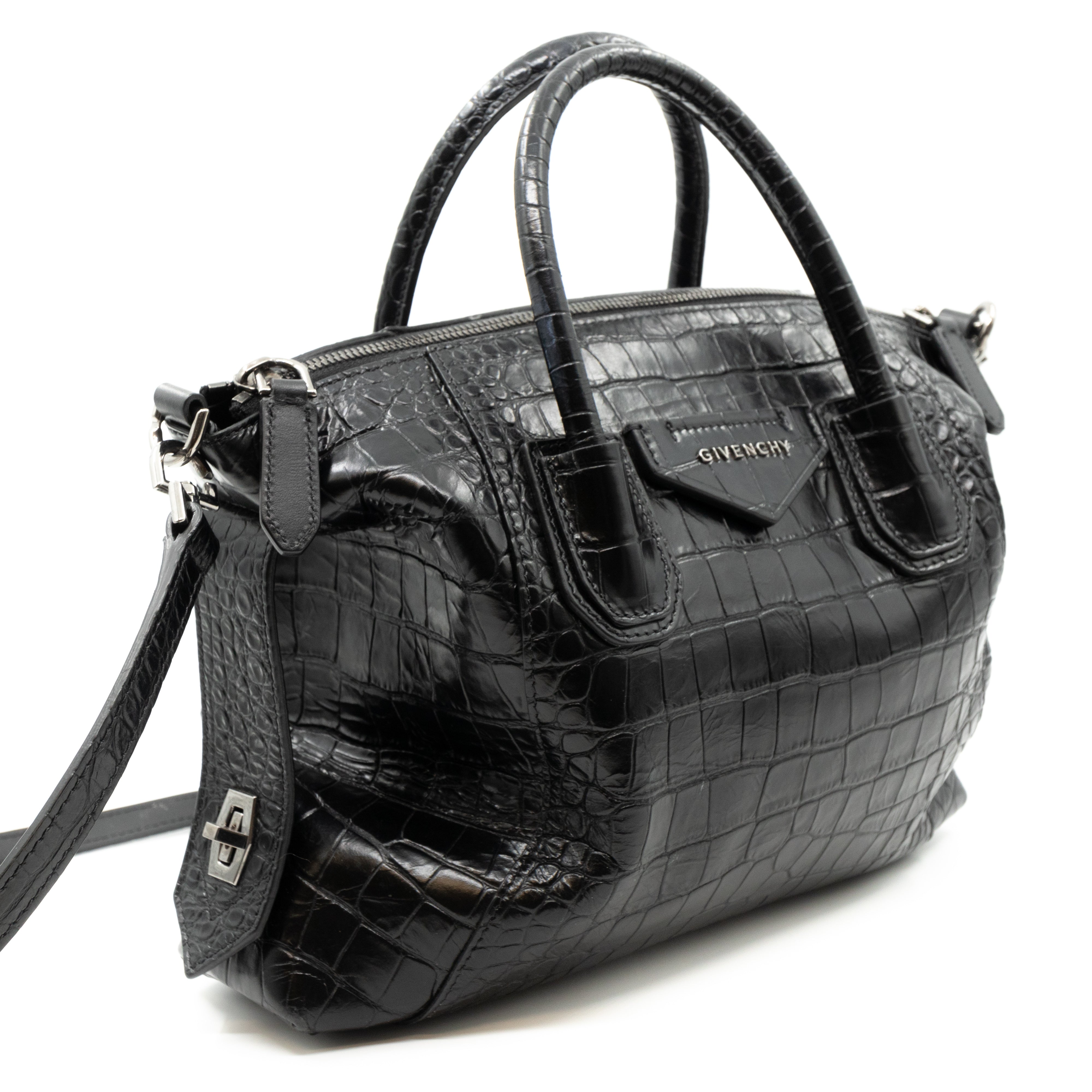 Soft Antigona Small Black Leather