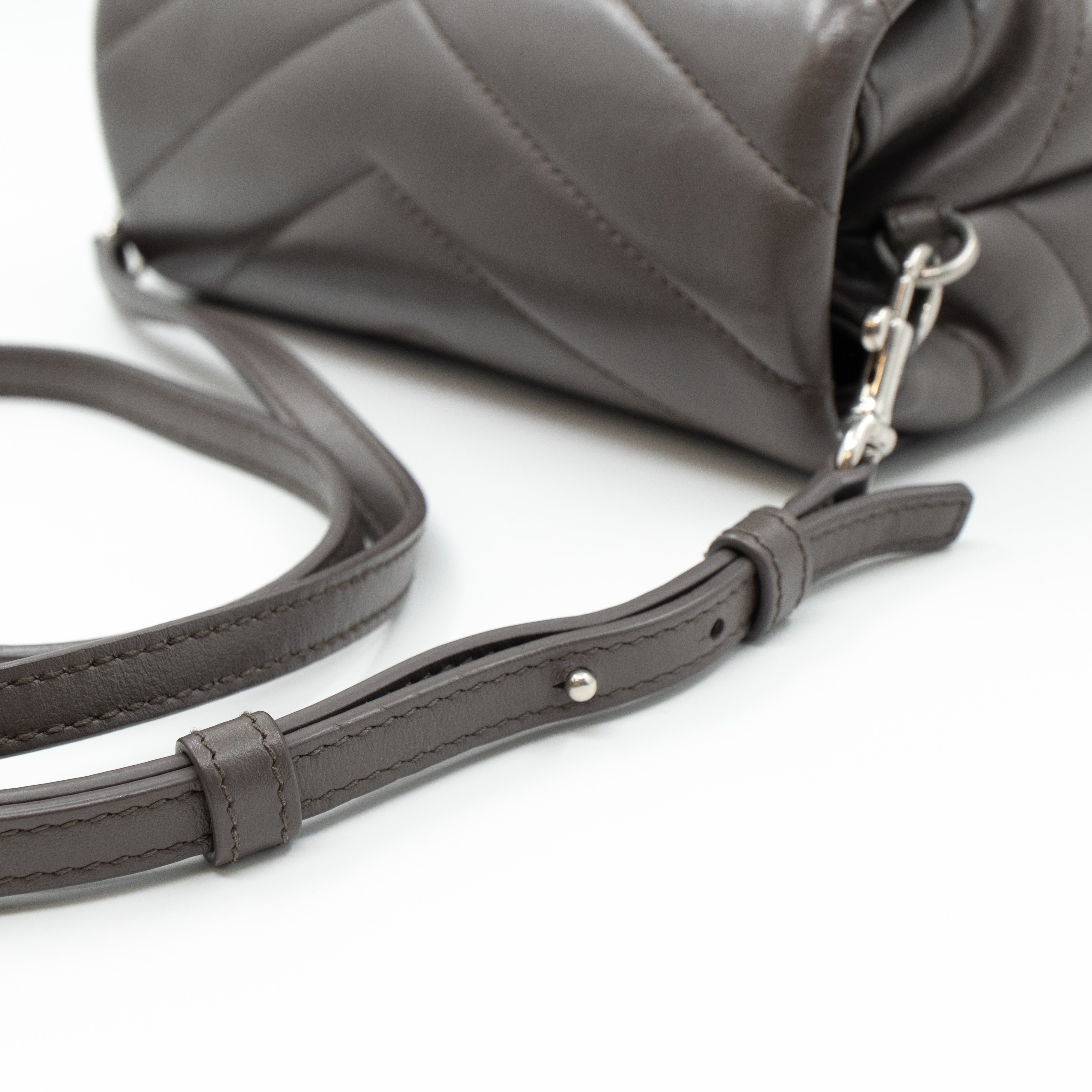 Loulou Toy Grey Leather